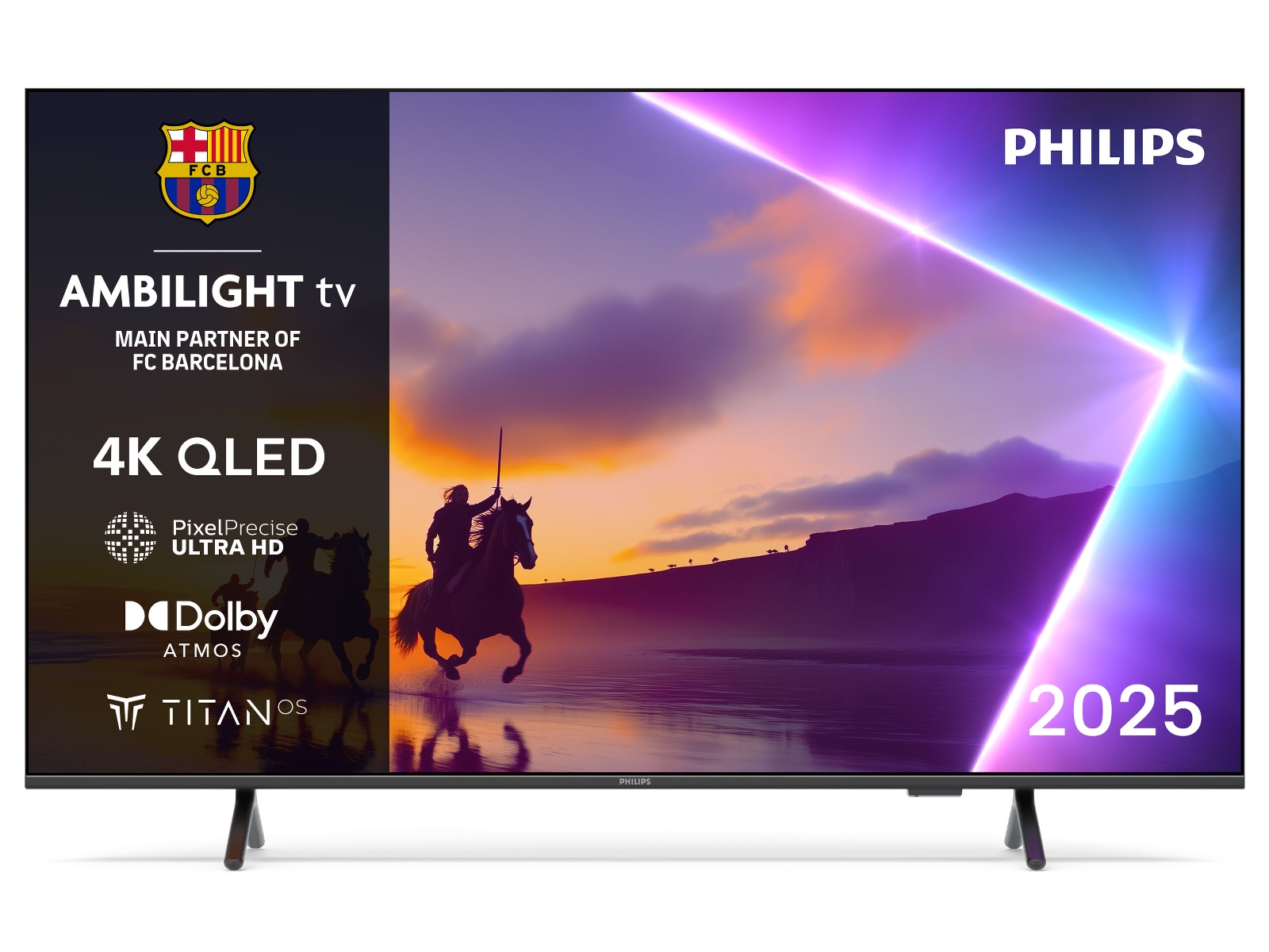 Philips 65" PUS8550/12 QLED Smart Ambilight TV (2025) 60 - 69 tums TV