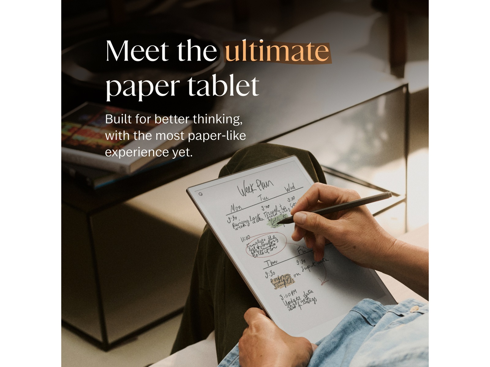 reMarkable Paper Pro 11,8" 64GB inkl. Marker Plus och Book Folio (basalt) Digitala anteckningsblock