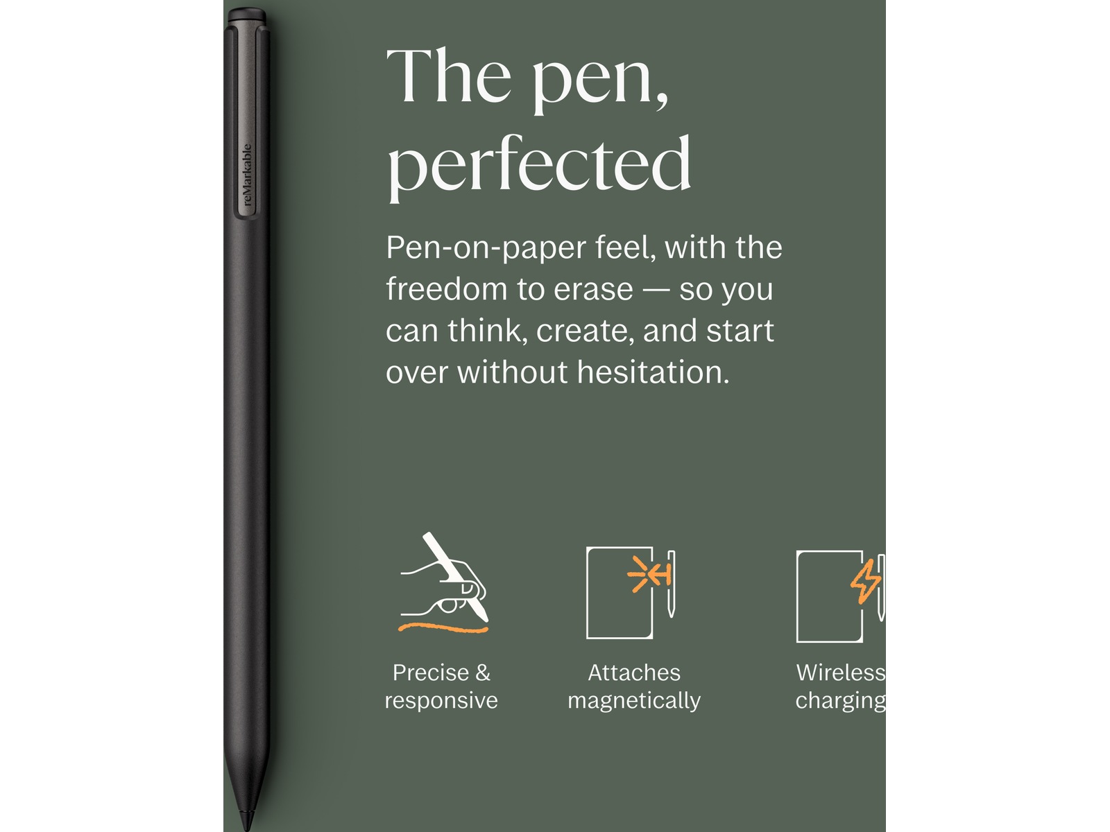reMarkable Paper Pro 11,8" 64GB inkl. Marker Plus och Book Folio (basalt) Digitala anteckningsblock