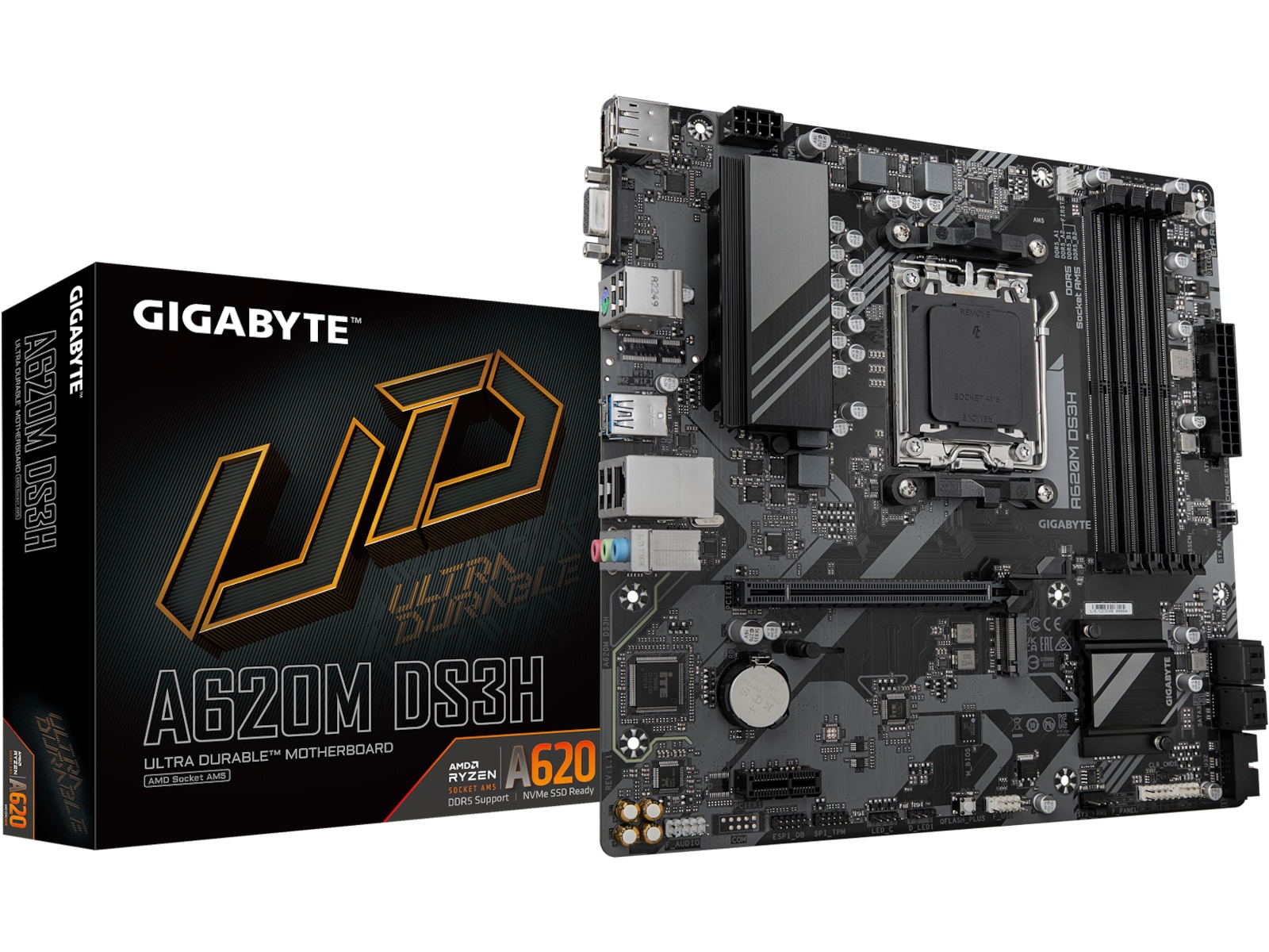 Gigabyte A620M DS3H Moderkort AMD Socket