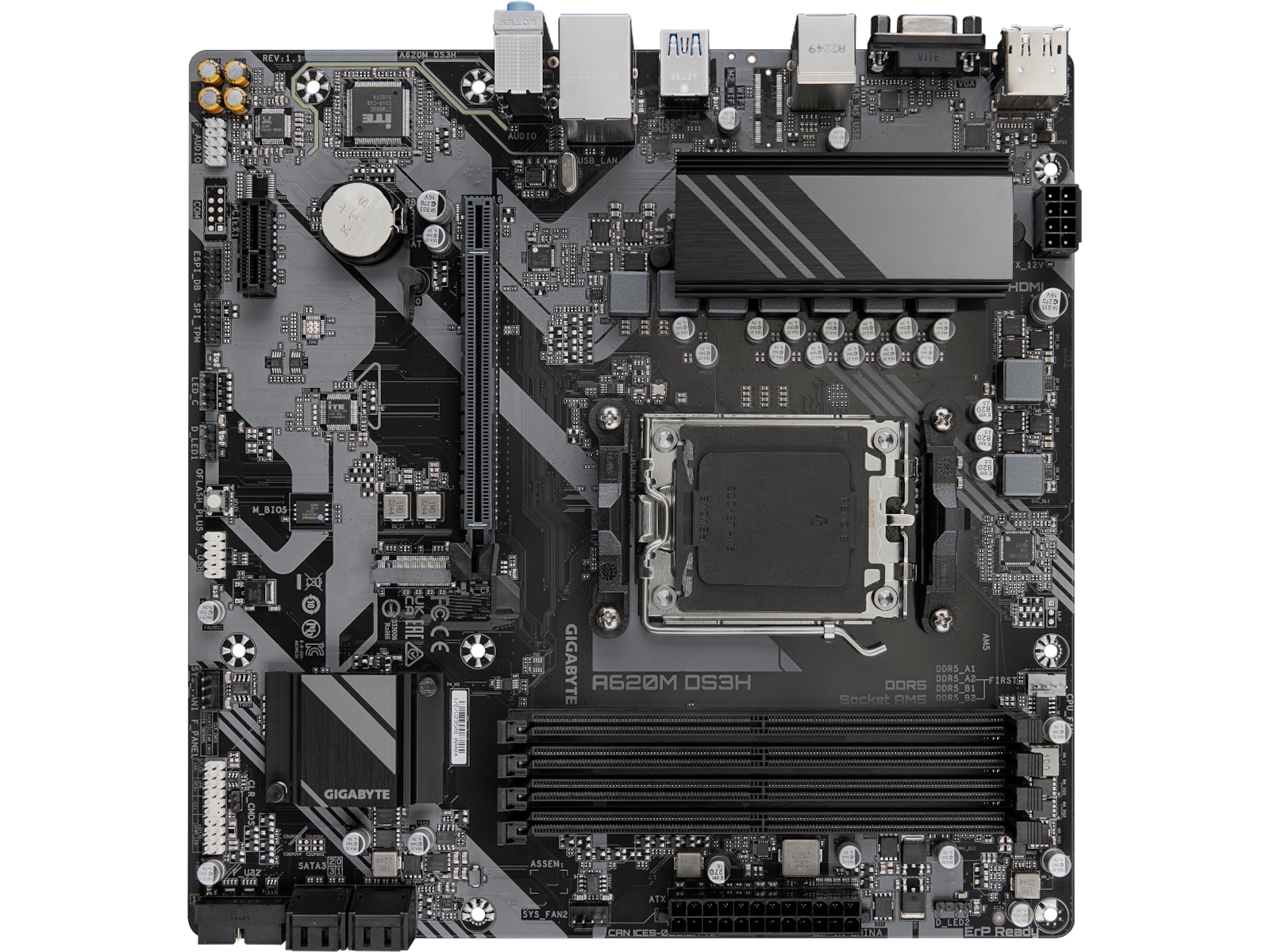 Gigabyte A620M DS3H Moderkort AMD Socket