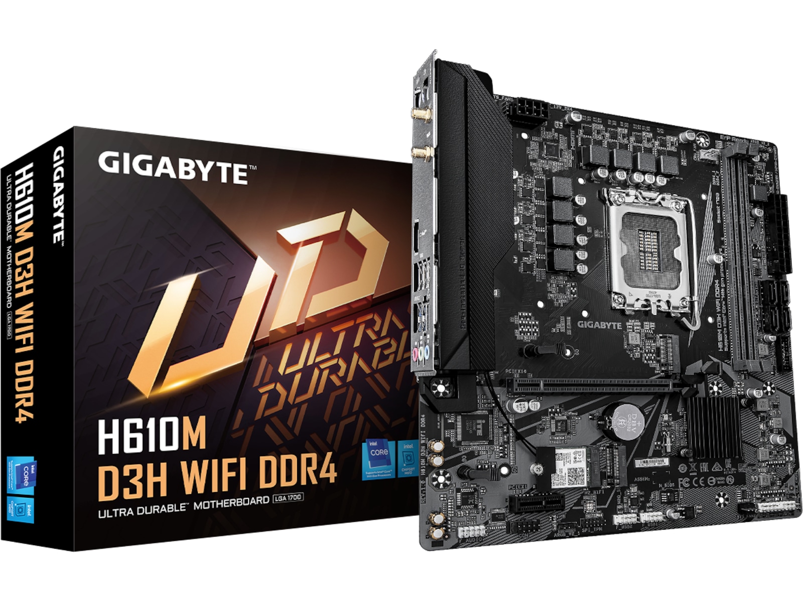 Gigabyte H610M D3H DDR4 WIFI Moderkort Intel Socket