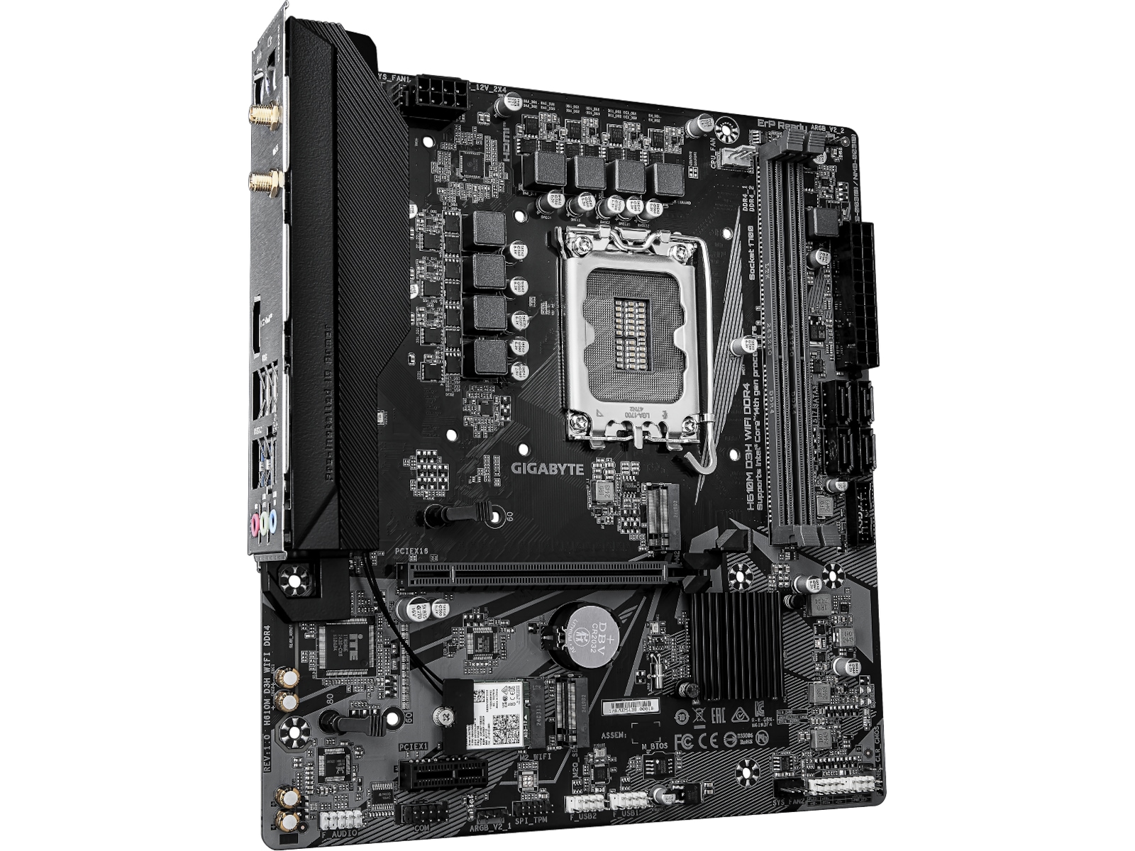 Gigabyte H610M D3H DDR4 WIFI Moderkort Intel Socket