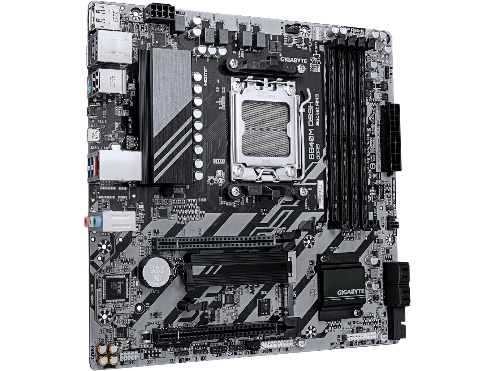 Gigabyte B840M DS3H Moderkort AMD Socket