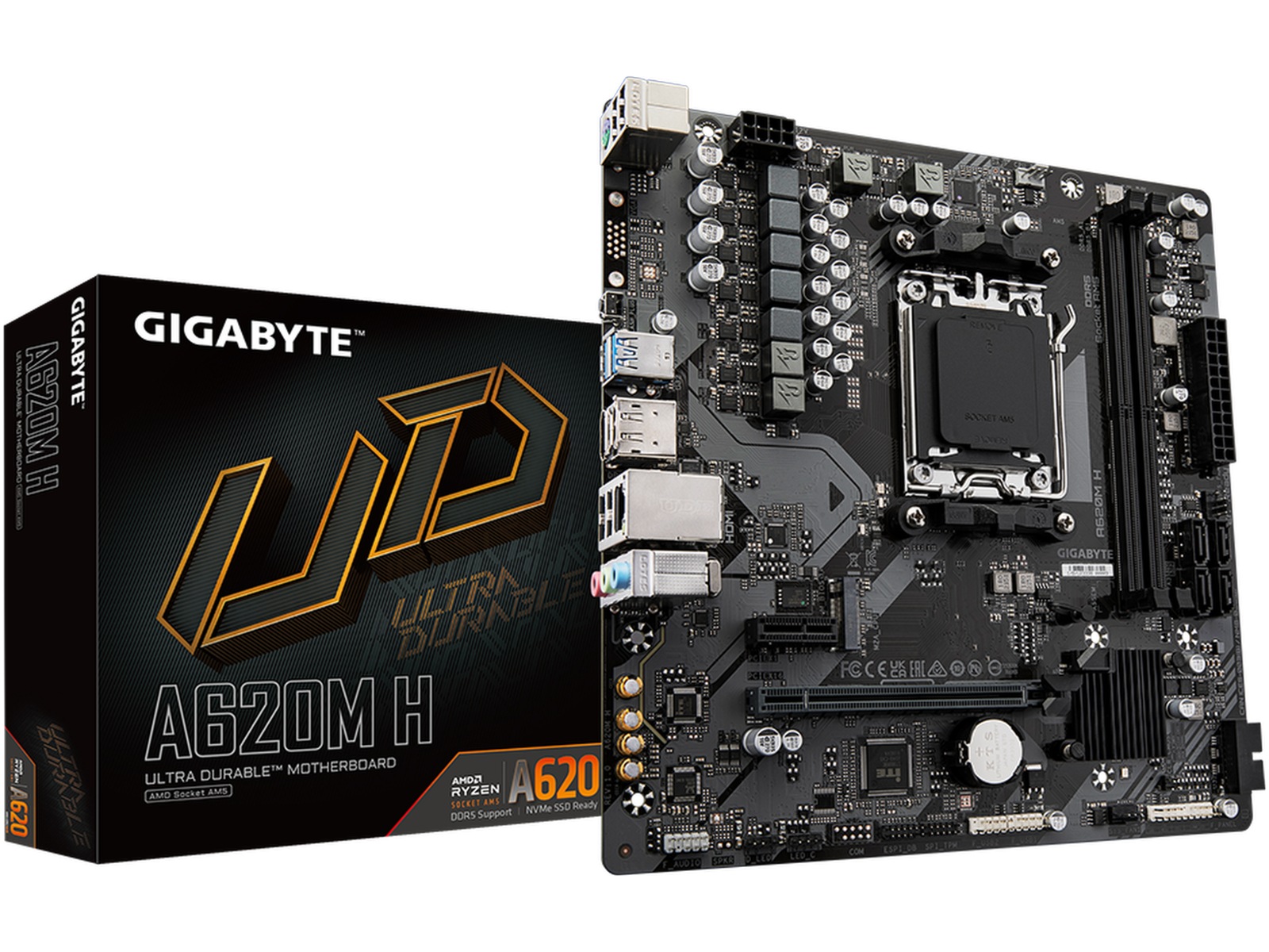 Gigabyte A620M H Moderkort AMD Socket