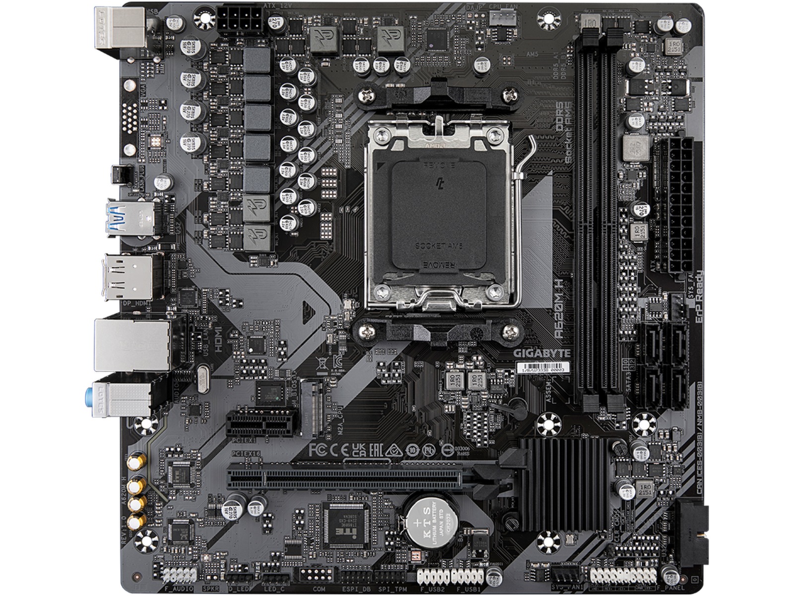 Gigabyte A620M H Moderkort AMD Socket