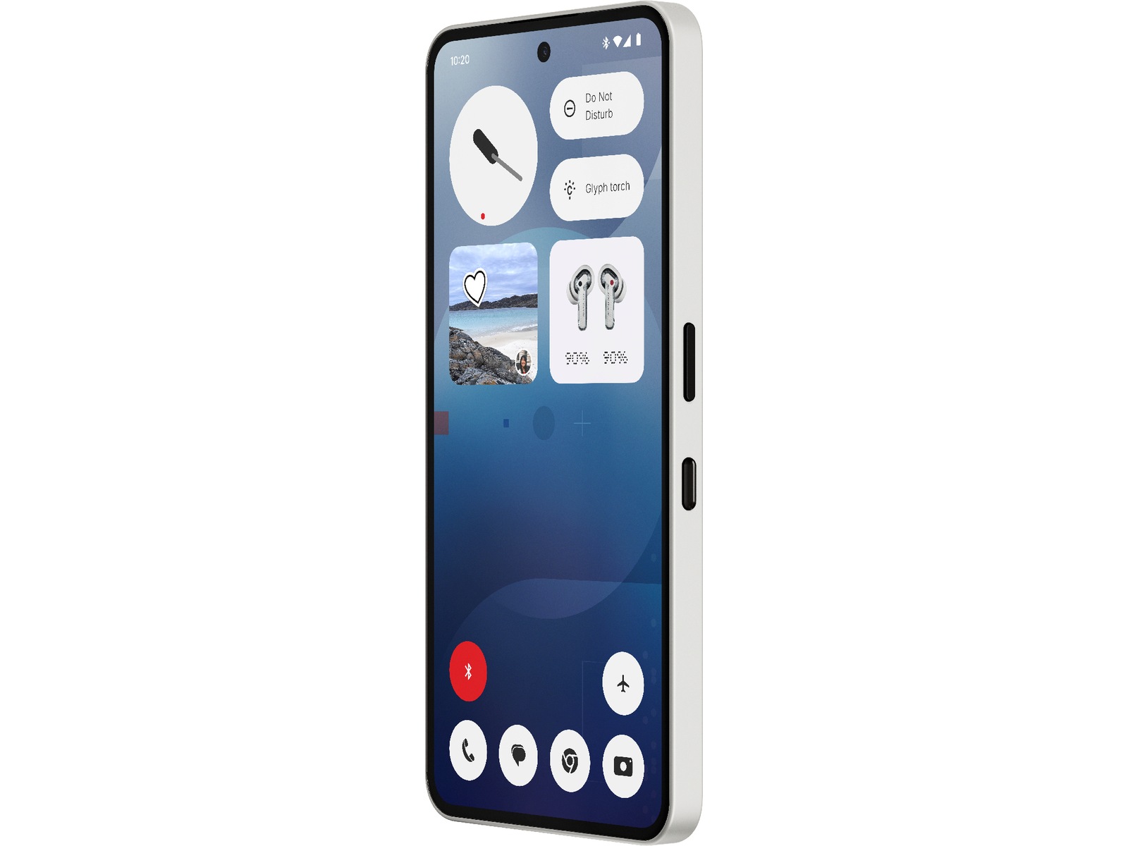 Nothing Phone (3a) 128GB (vit) -B-Grade Demo mobiltelefoner