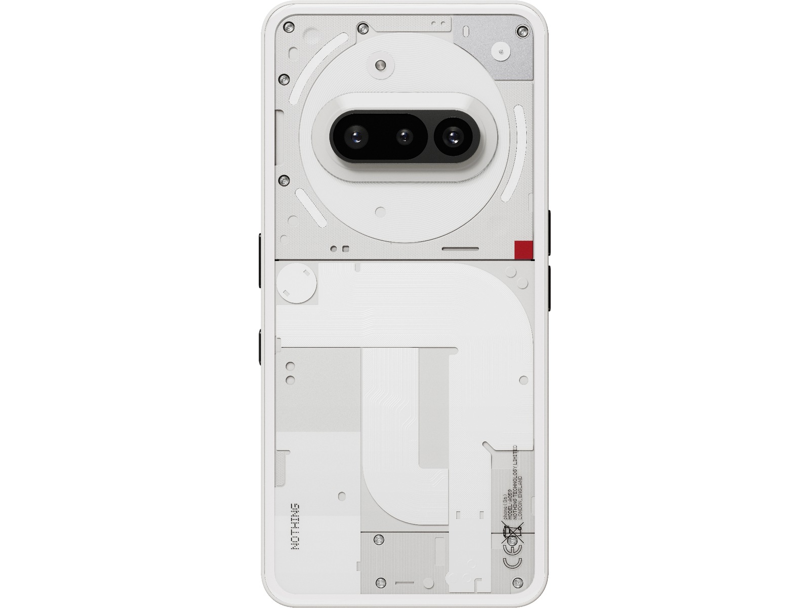 Nothing Phone (3a) 128GB (vit) -B-Grade Demo mobiltelefoner