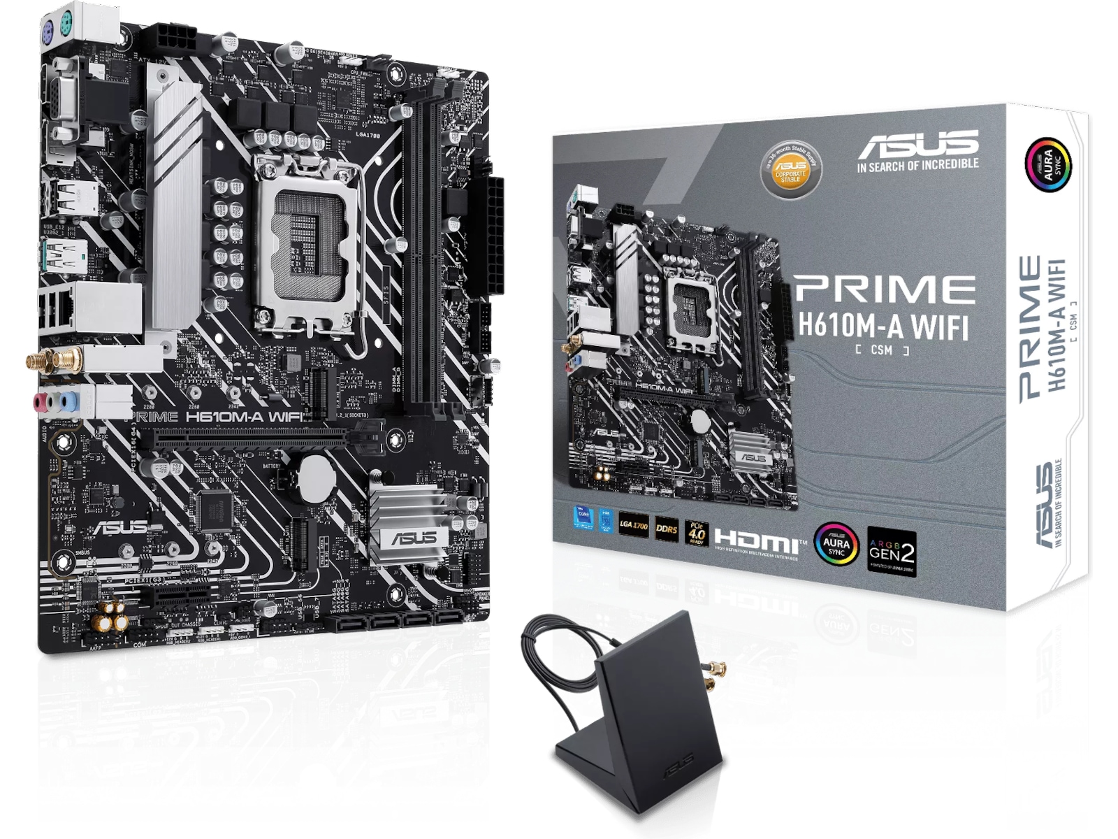 ASUS PRIME H610M-A WIFI Moderkort Intel Socket