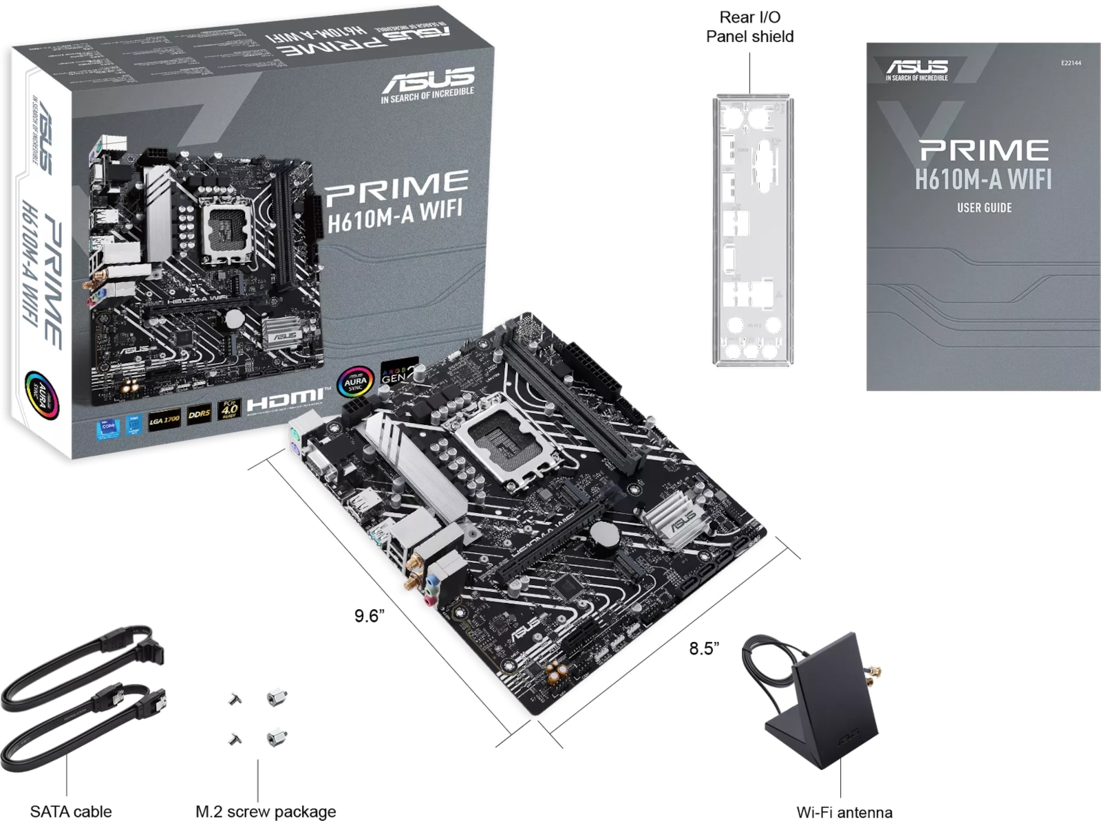 ASUS PRIME H610M-A WIFI Moderkort Intel Socket