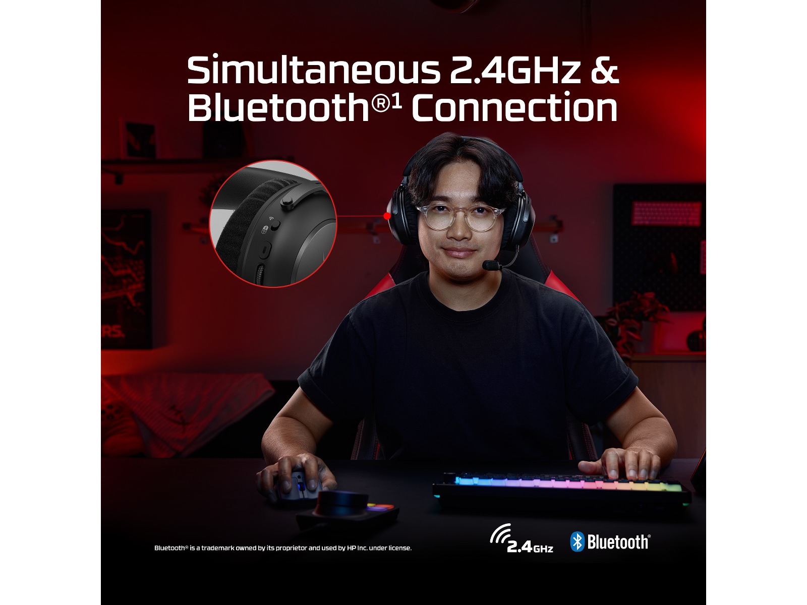 HyperX Cloud Alpha 2 Trådlöst Gaming Headset (svart) Gamingheadset