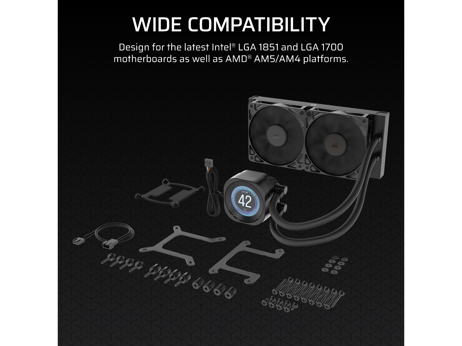 Corsair Nautilus 240 RS LCD Kylare (svart) CPU - Vattenkylning