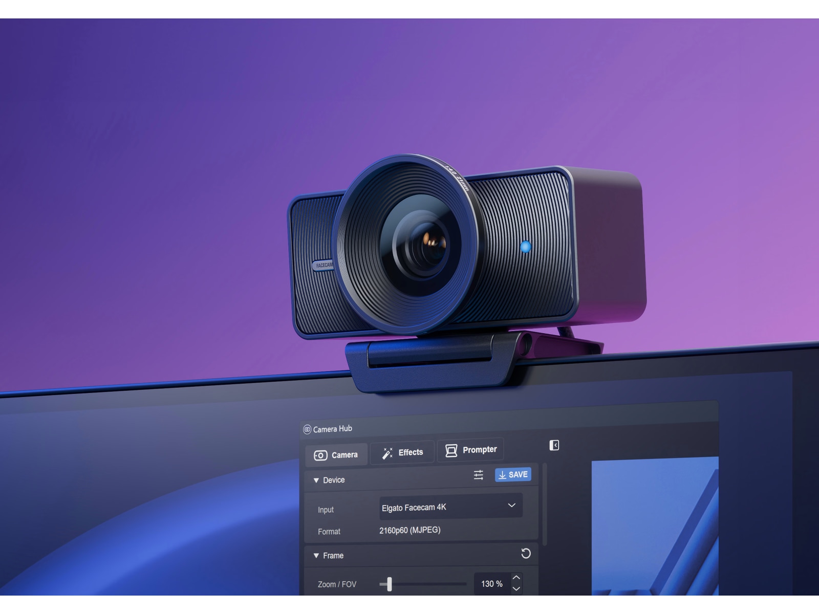 Elgato Facecam 4K Video & streaming