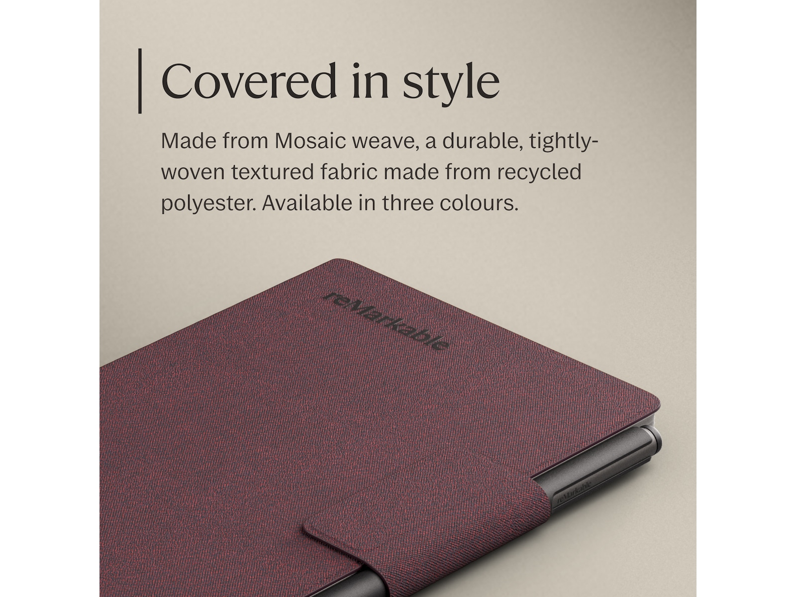 reMarkable Paper Pro Move Book Folio (burgunder) Tillbehör till digitala anteckningsblock