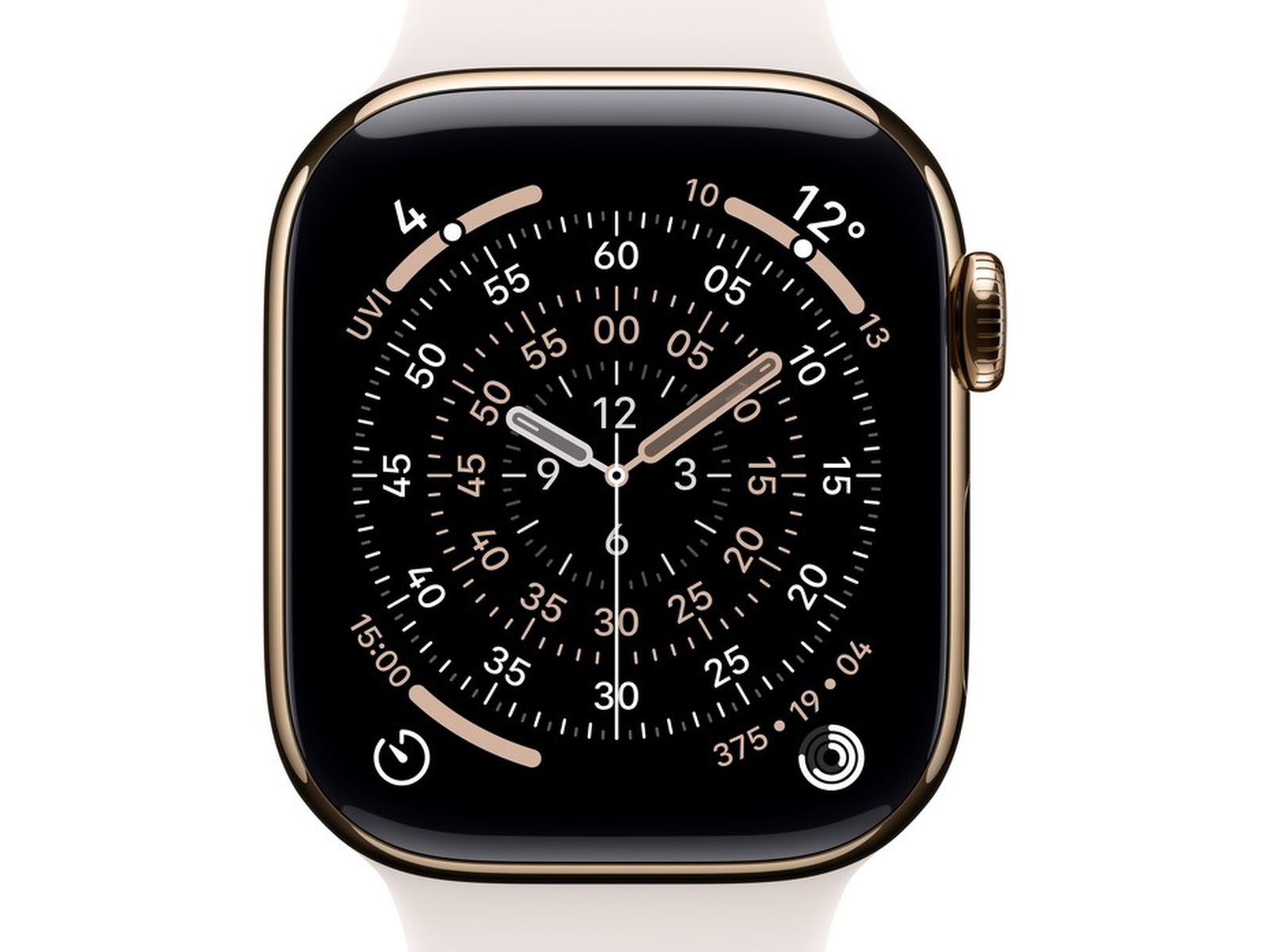 Apple Watch Series 11 GPS + LTE 46mm Titan (guld) Smartwatches