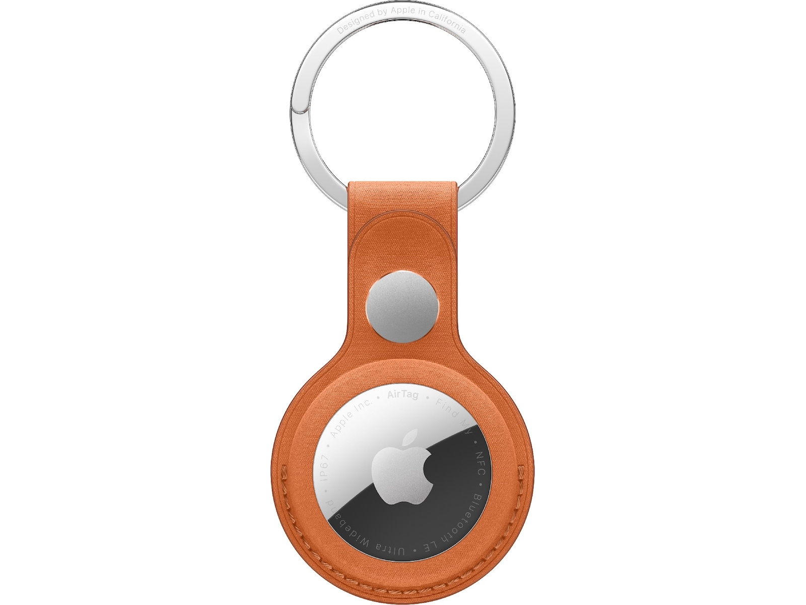 Apple AirTag FineWoven-nyckelring (rävröd) Bluetooth tracker & GPS
