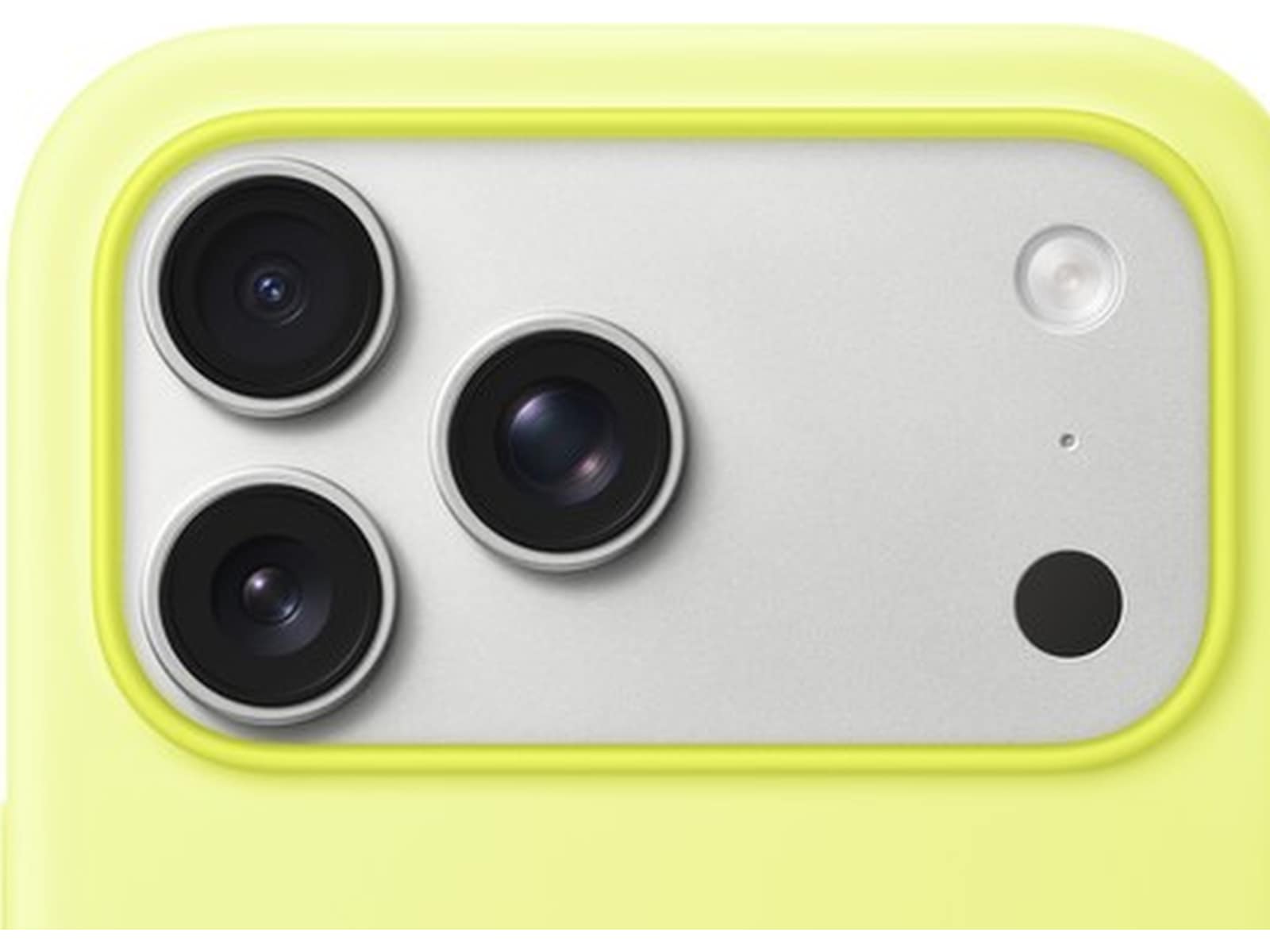 Apple iPhone 17 Pro Max Silikonskal (neongul) Skydd