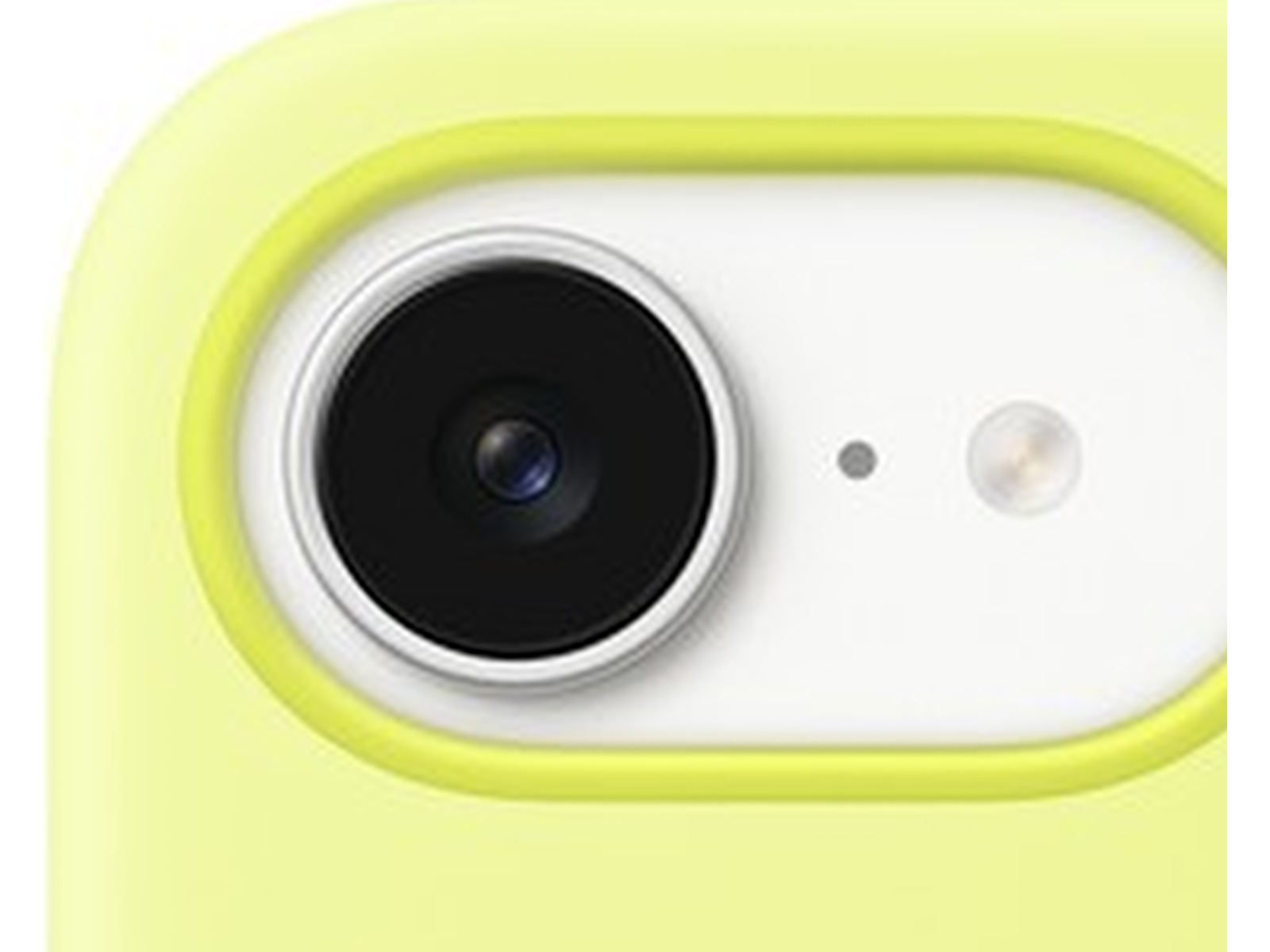 Apple iPhone 16e silikonskal (neongul) Skydd