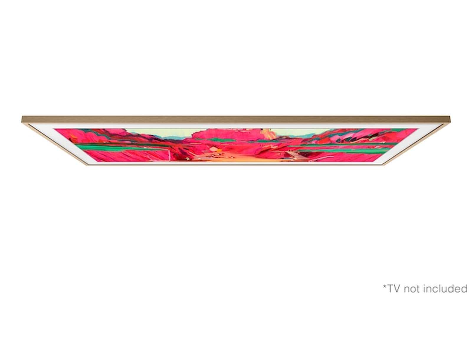 Samsung 85" ram till The Frame och The Frame Pro (2021-2025, Beige Wood/Teak) TV-ram & tillbehör