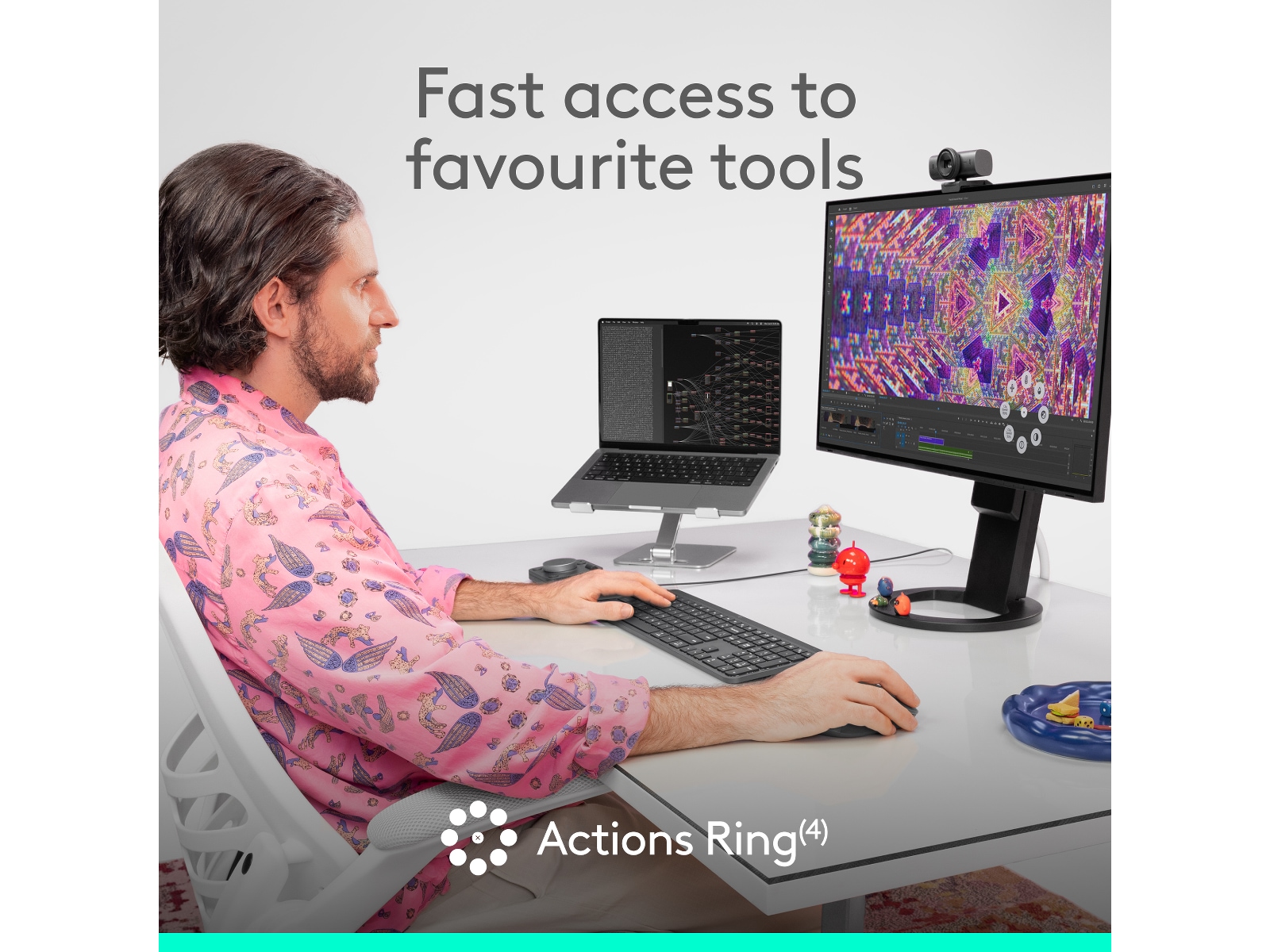 Logitech MX Master 4 for Business Trådlös Ergonomisk mus (grafitgrå) Mus