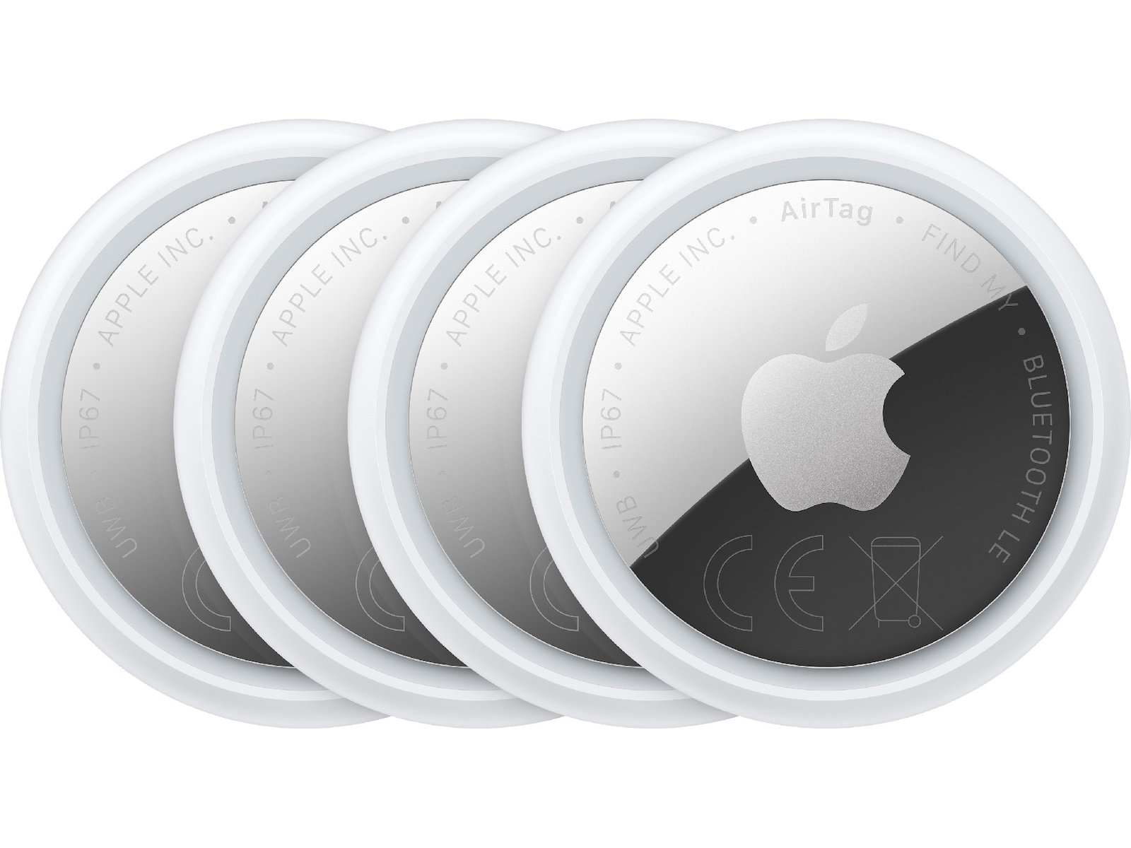 AirTag (2:a gen.) spårningsbricka - 4-pack Bluetooth tracker & GPS