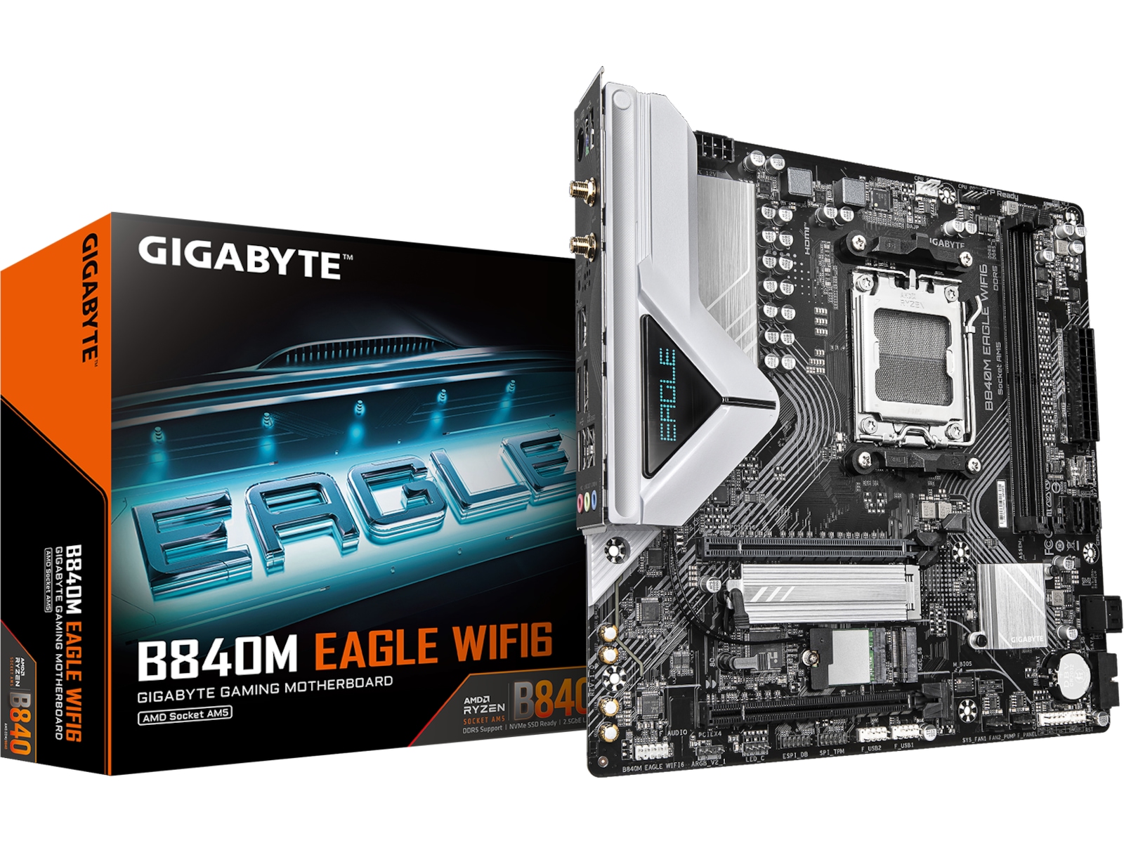 Gigabyte B840M EAGLE WIFI6 Moderkort -B-Grade Demo moderkort