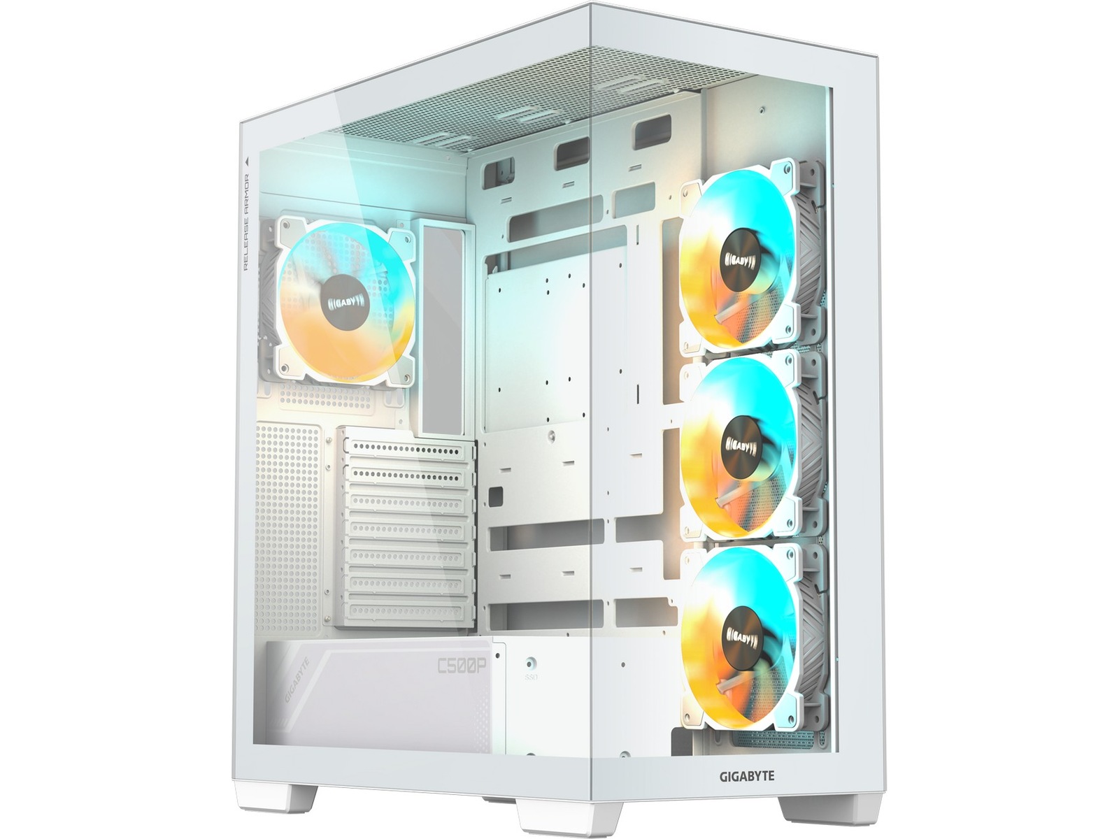 Gigabyte C500 Panoramic ICE Stealth Mid Tower (vit) Midi tower