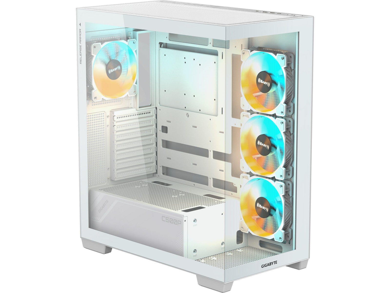 Gigabyte C500 Panoramic ICE Stealth Mid Tower (vit) Midi tower