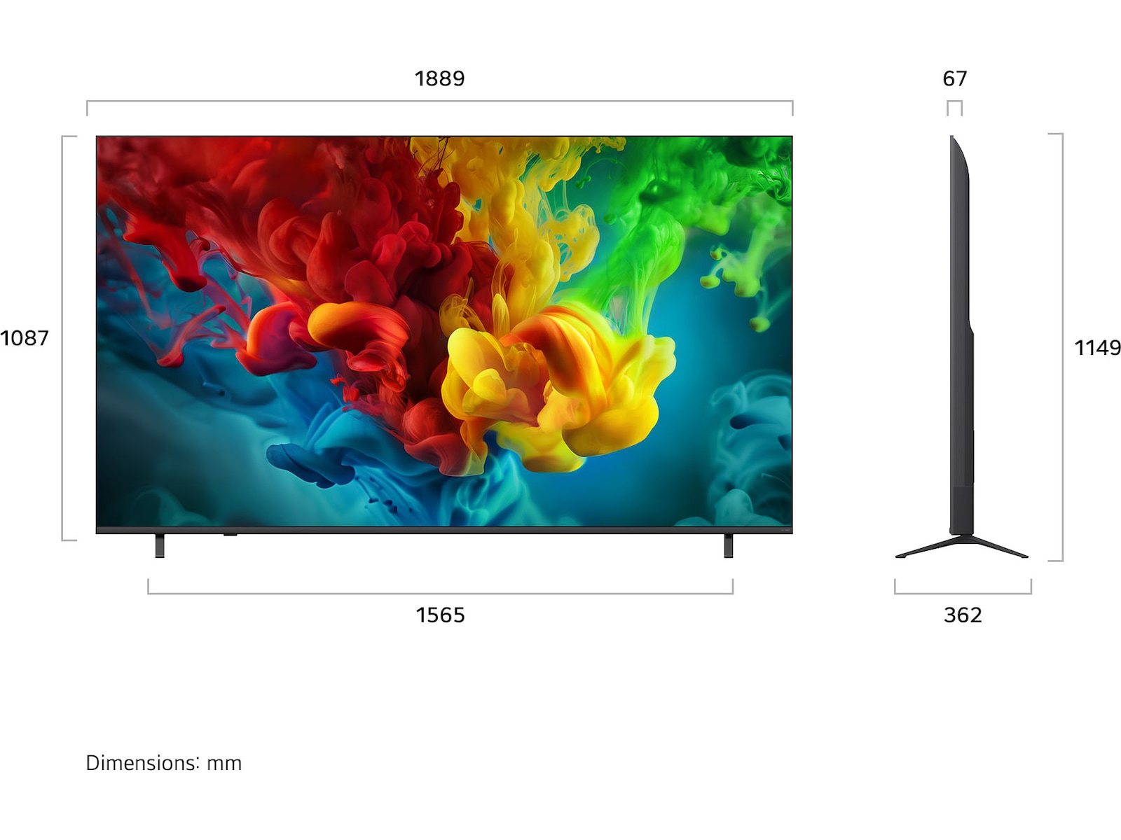 LG 85'' QNED 82B6A MiniLED 4K TV (2026) Över 80 tums TV