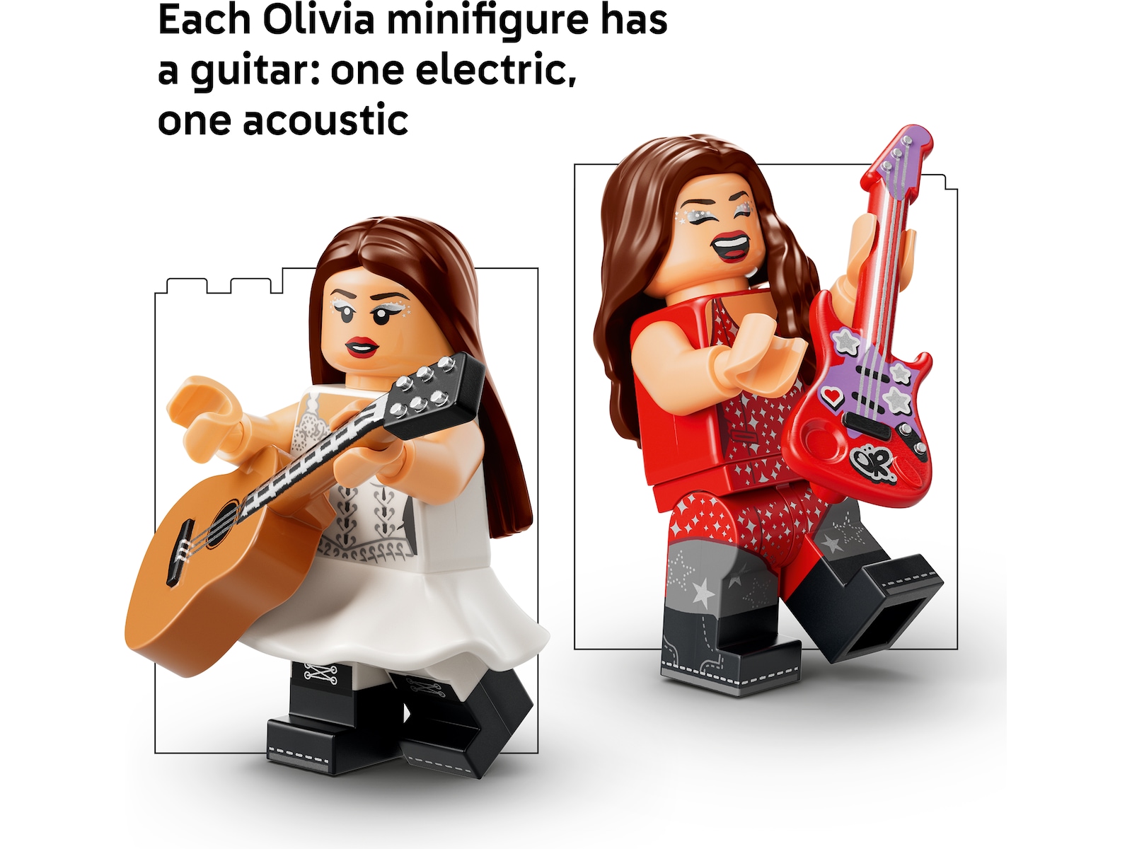LEGO Editions Music Olivia Rodrigos tvåfärgade gitarr 43031 LEGO