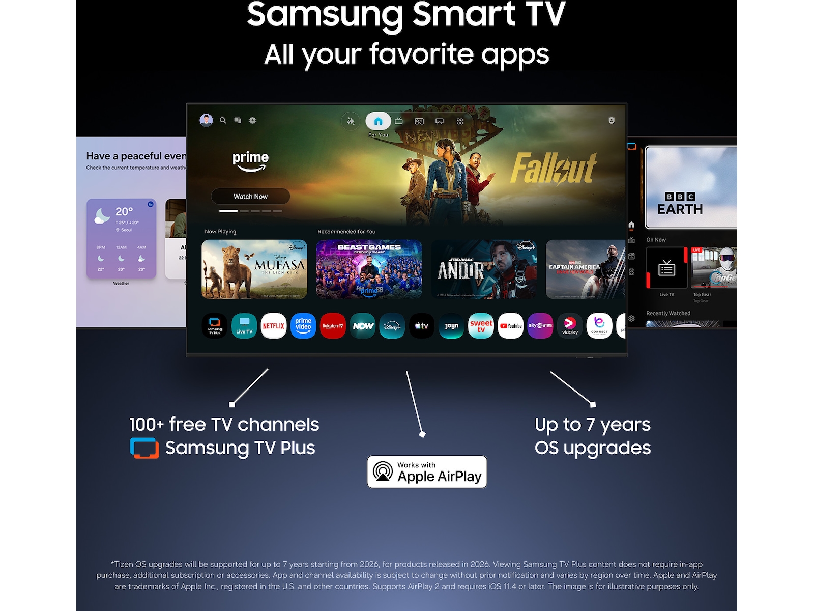 Samsung 75" U7005H Crystal UHD 4K Smart TV (2026) 70 - 79 tums TV