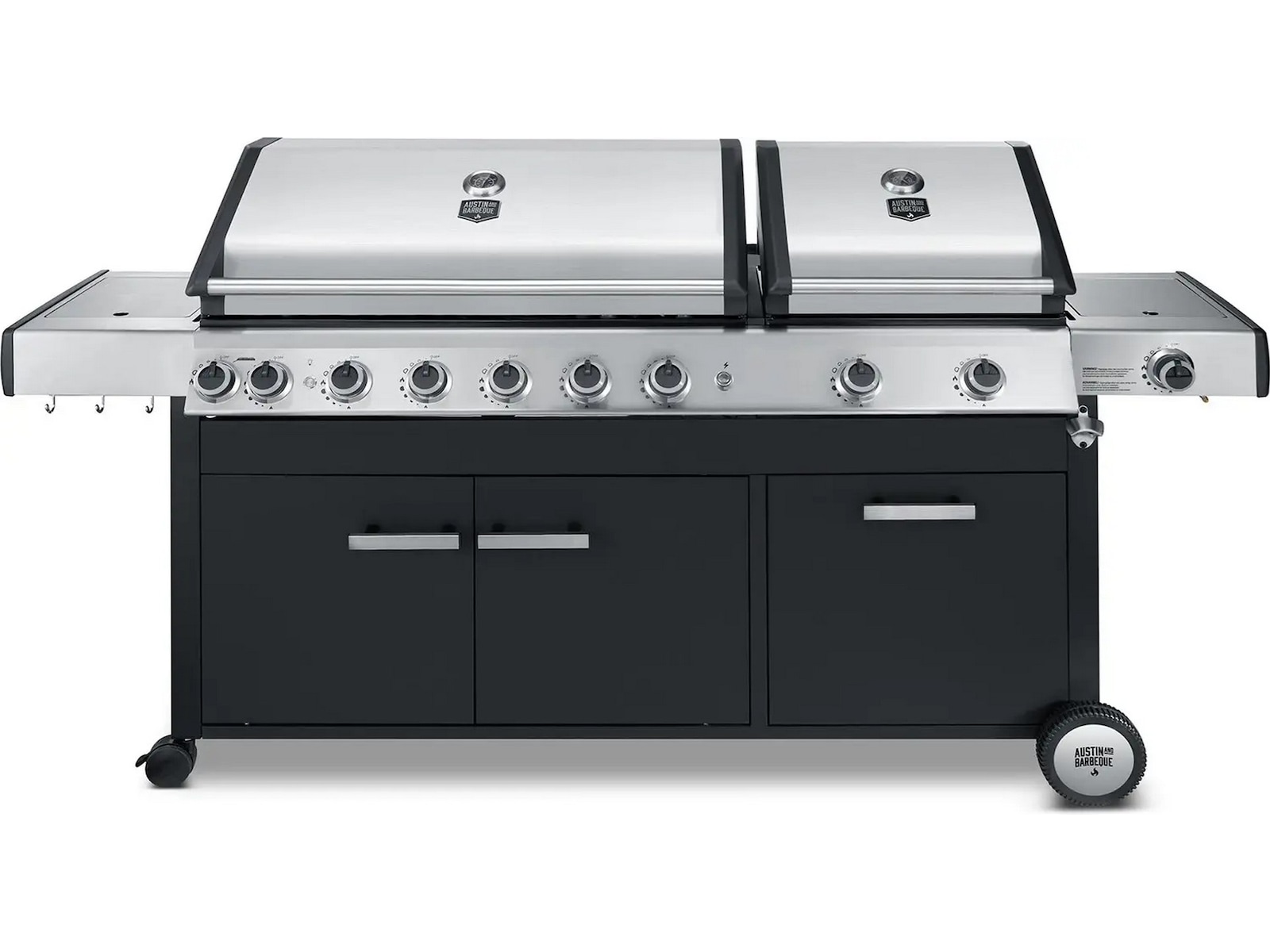 Austin and Barbeque Gasolgrill med 8 + 2 brännare & funktioner Utomhusgrillar