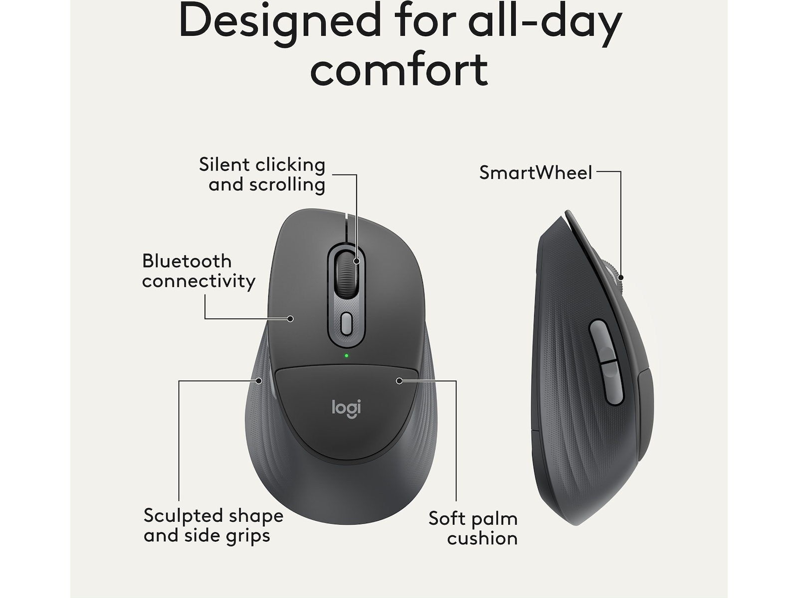 Logitech Signature Comfort M850 L trådlös mus Mus