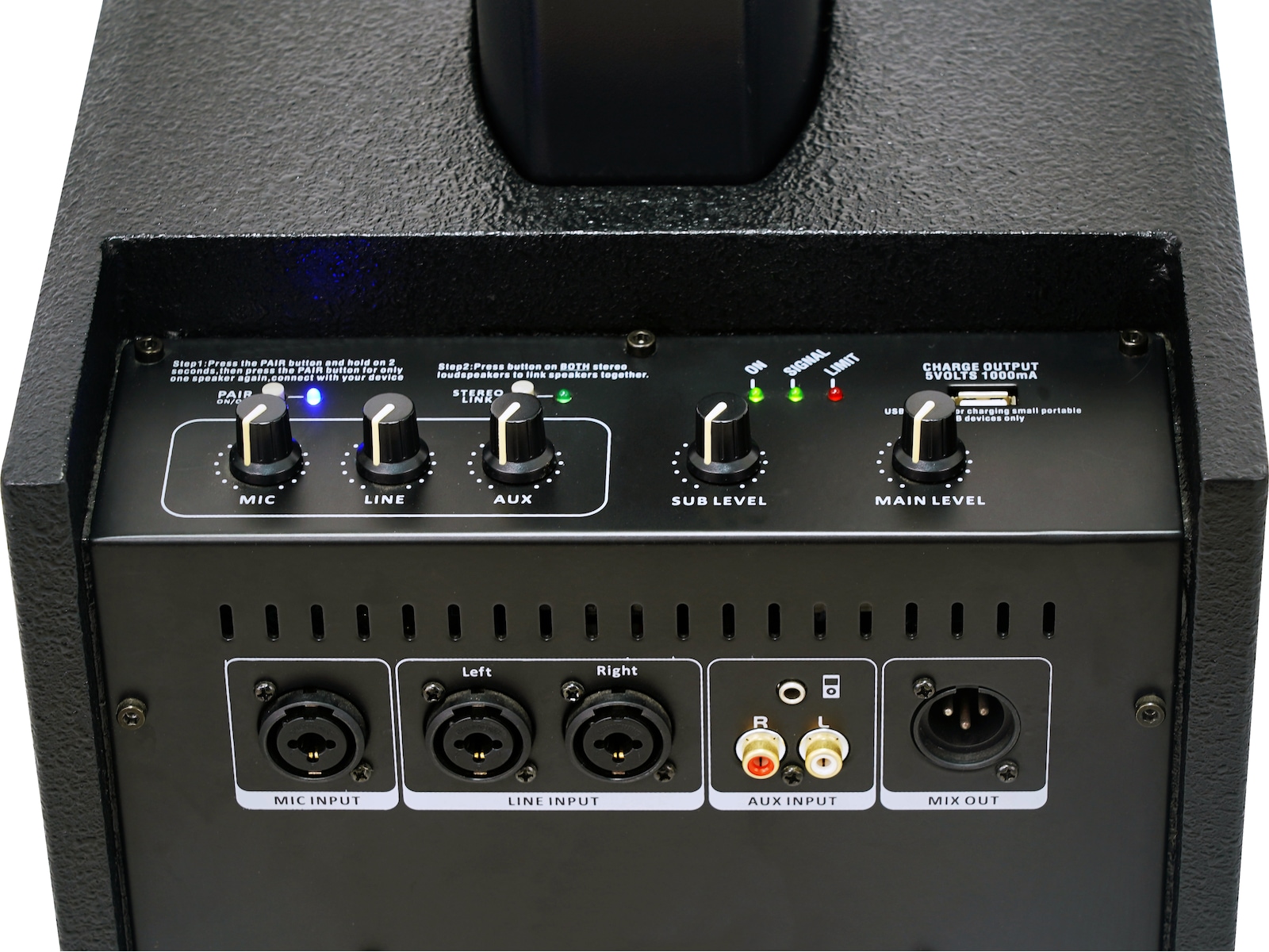 BLG Column PA-system 500W DSP Stereo Bluetooth Högtalare