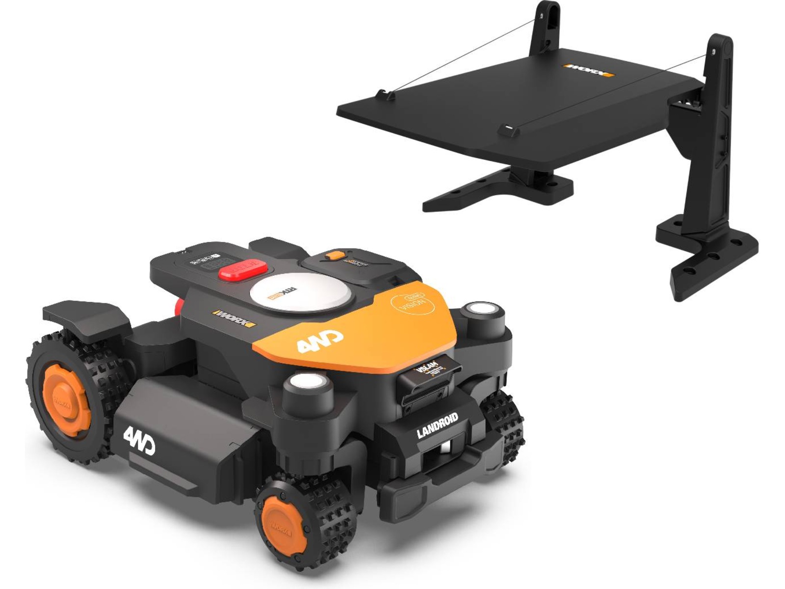 Worx WR342E Landroid Vision Cloud AWD 2000 m² + garage Robotgräsklippare