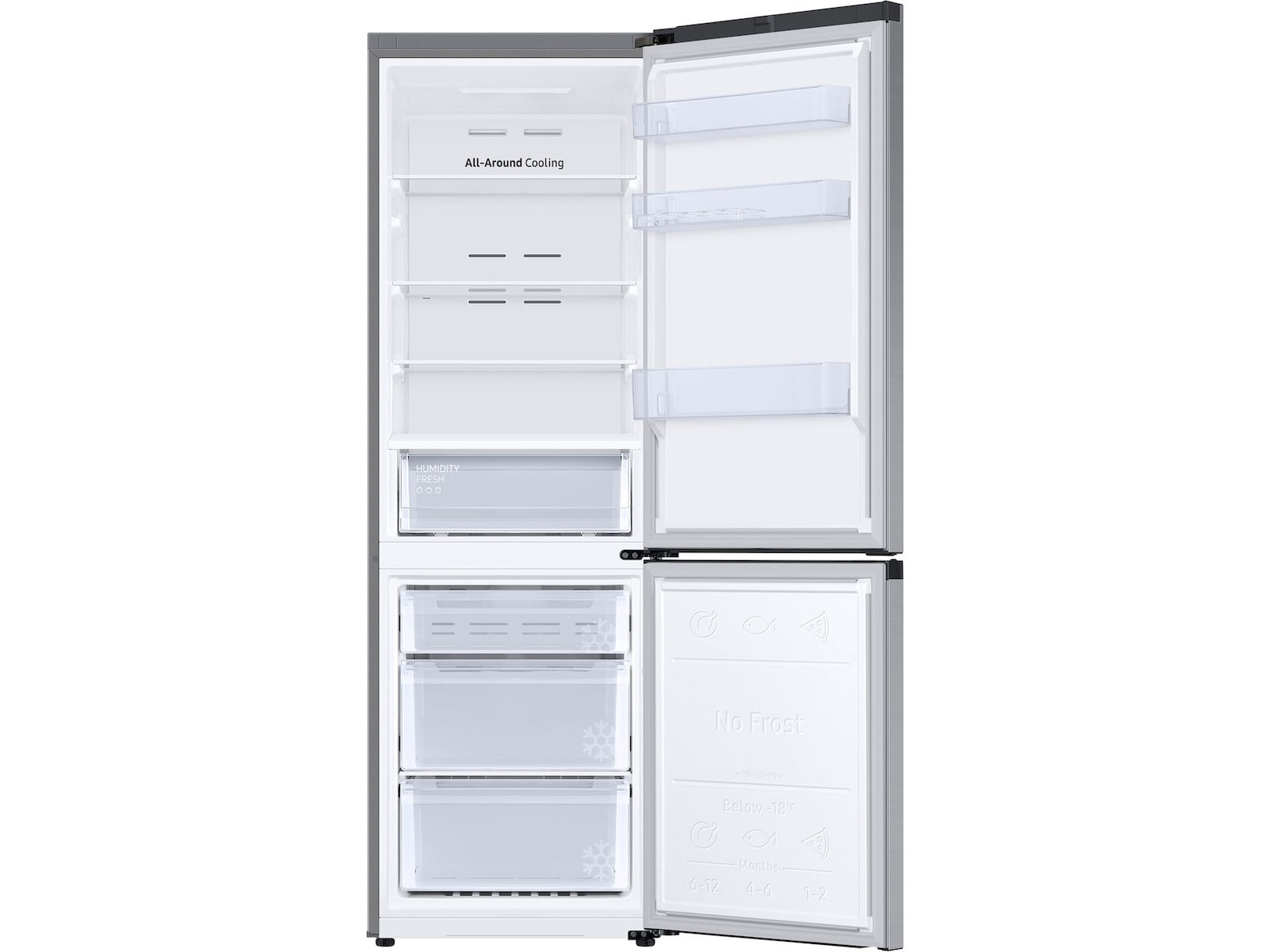 Samsung Kyl- och frysskåp Series 6 (silver) Kyl & frys kombiskåp