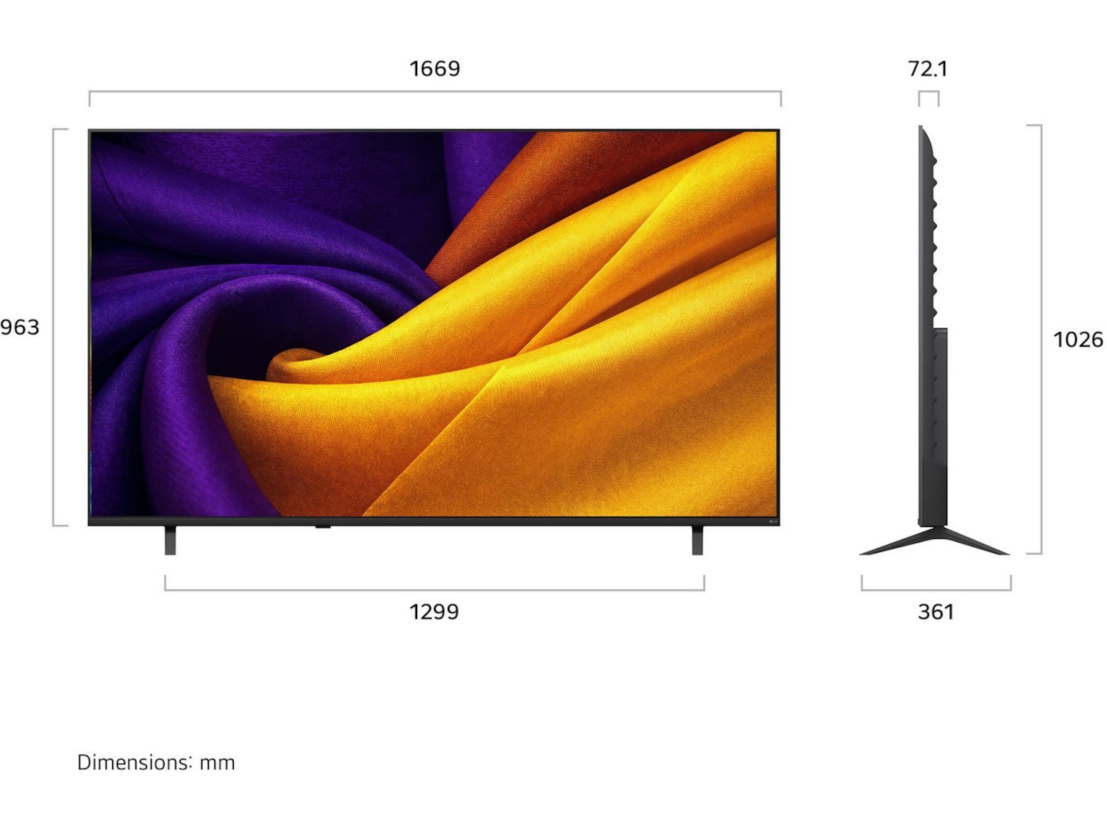 LG 75" NU90 Nano UHD Smart-TV (2026) 70 - 79 tums TV