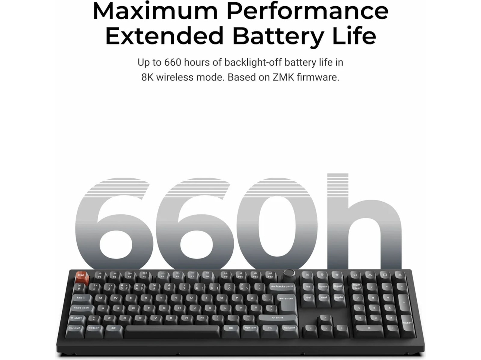 Keychron V6 Ultra 100% 8K Brown Trådlöst gamingtangentbord Gamingtangentbord