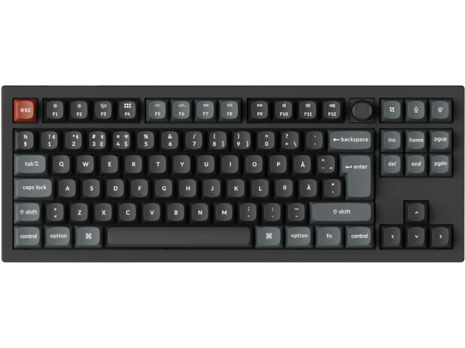 Keychron V3 Ultra 80% 8K Brown Trådlöst gamingtangentbord Gamingtangentbord