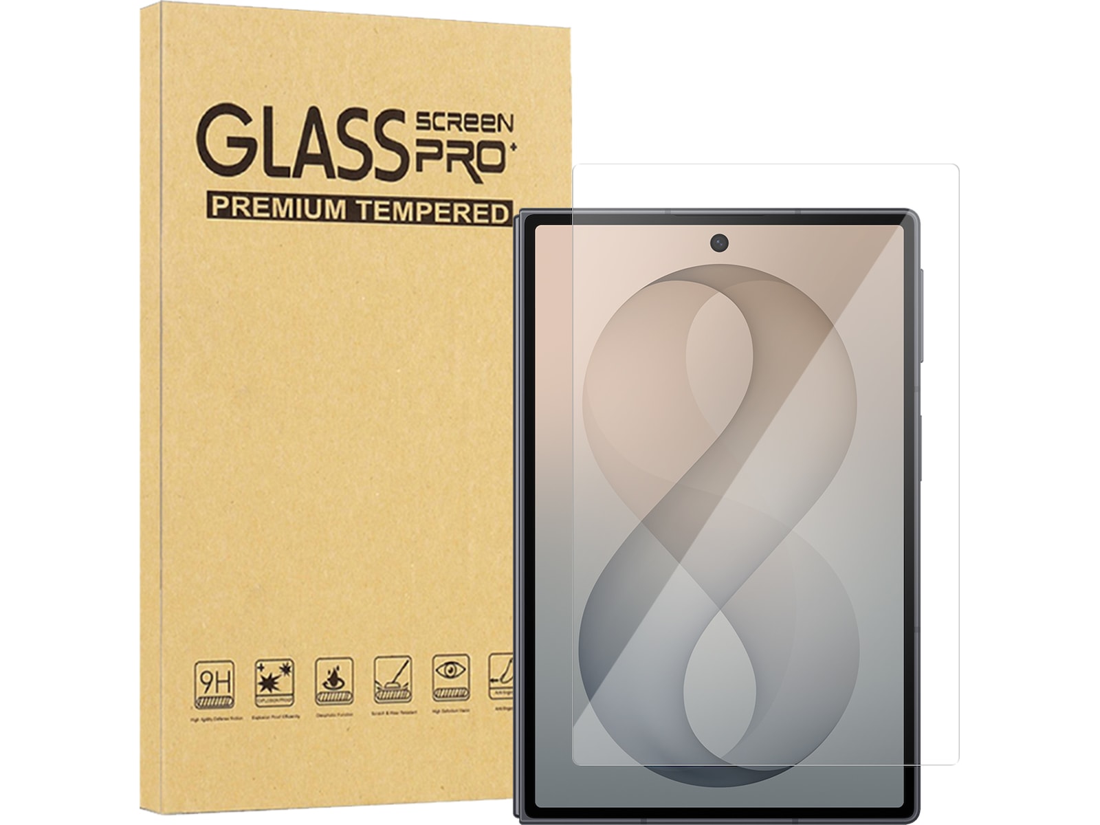 iiglo Galaxy Fold 8 Skärmskydd för framskärmen Skärmskydd