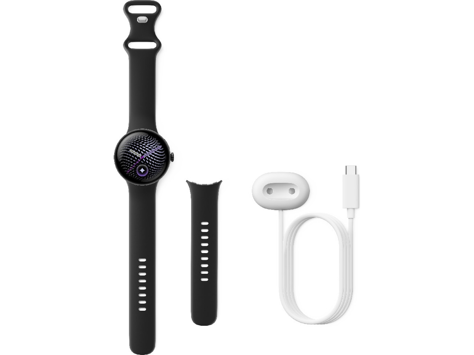 Google Pixel Watch 5 45 mm LTE (matt svart/obsidian) Smartwatches
