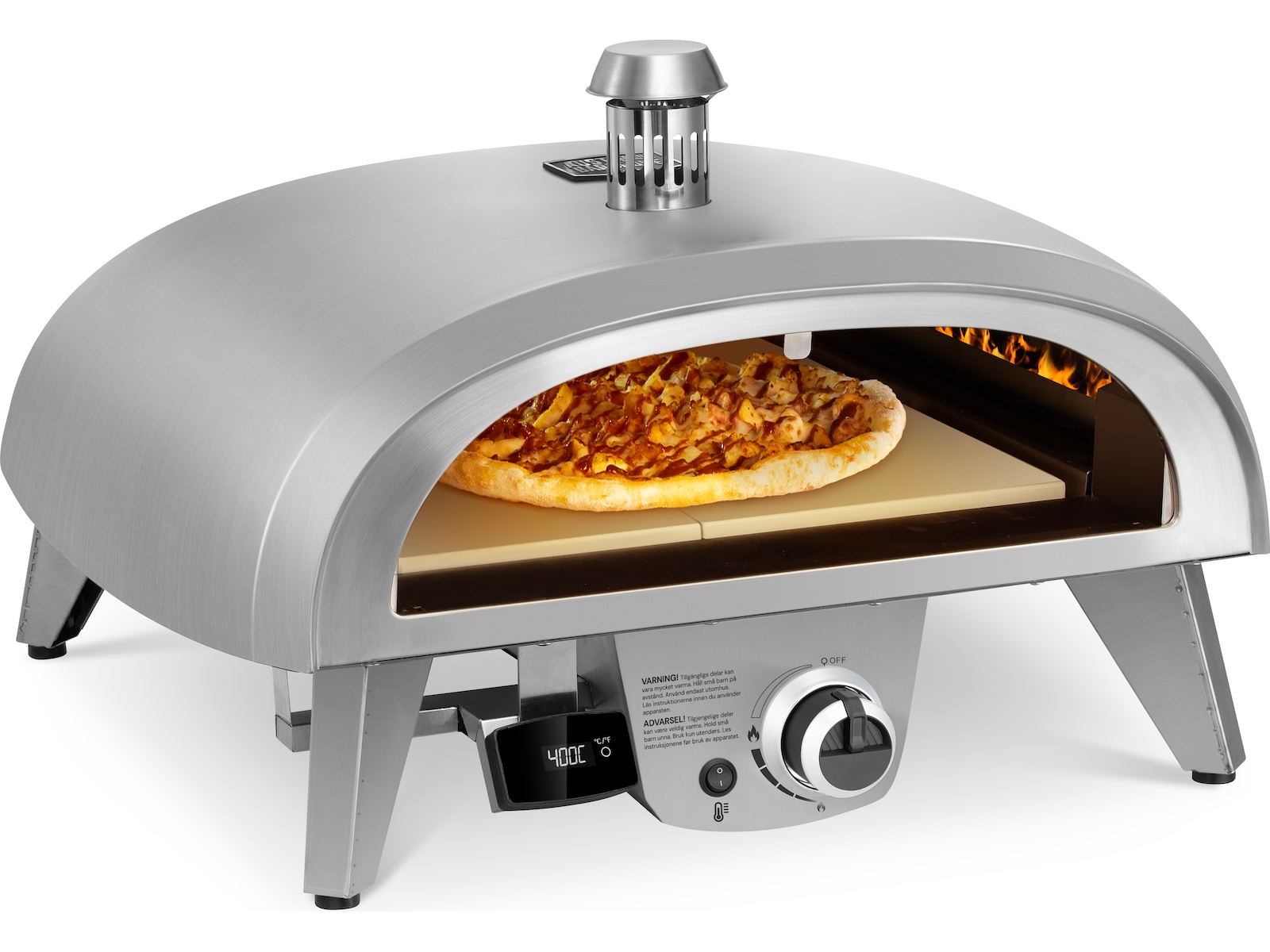 Gasolpizzaugn 8kW 45cm rostfritt stål -B-Grade Demo hem & hushåll