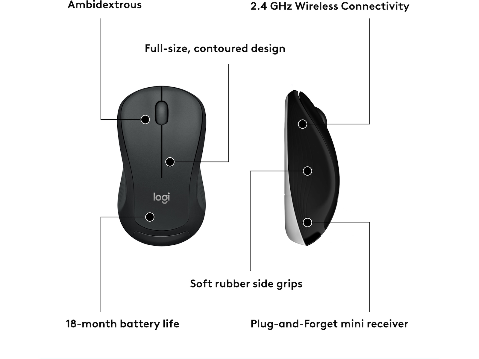 Logitech MK540 Advanced Combo Trådlös Mus & tangentbord -combo-paket