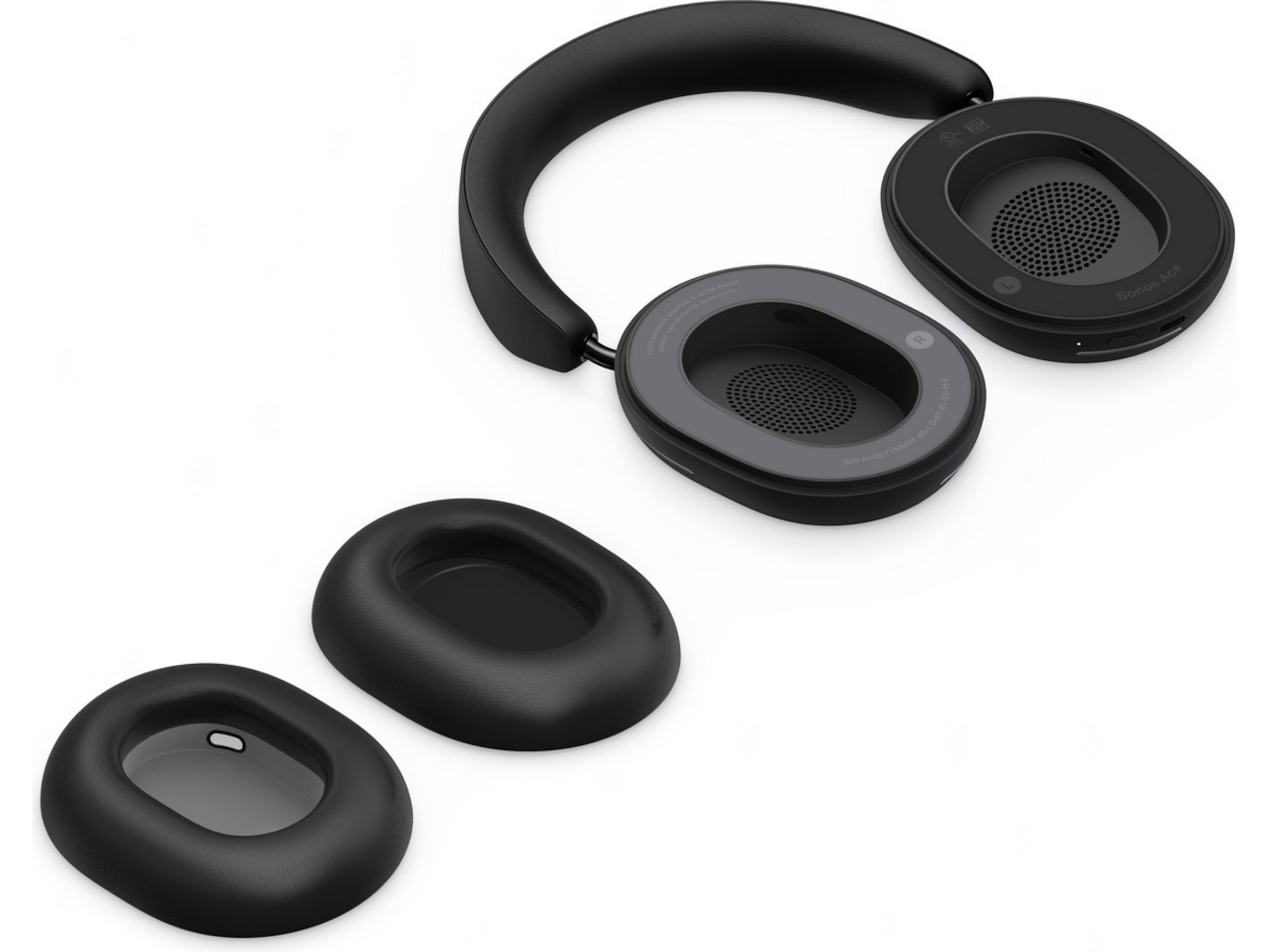 Sonos Ace trådlösa hörlurar (svart) Hörlurar