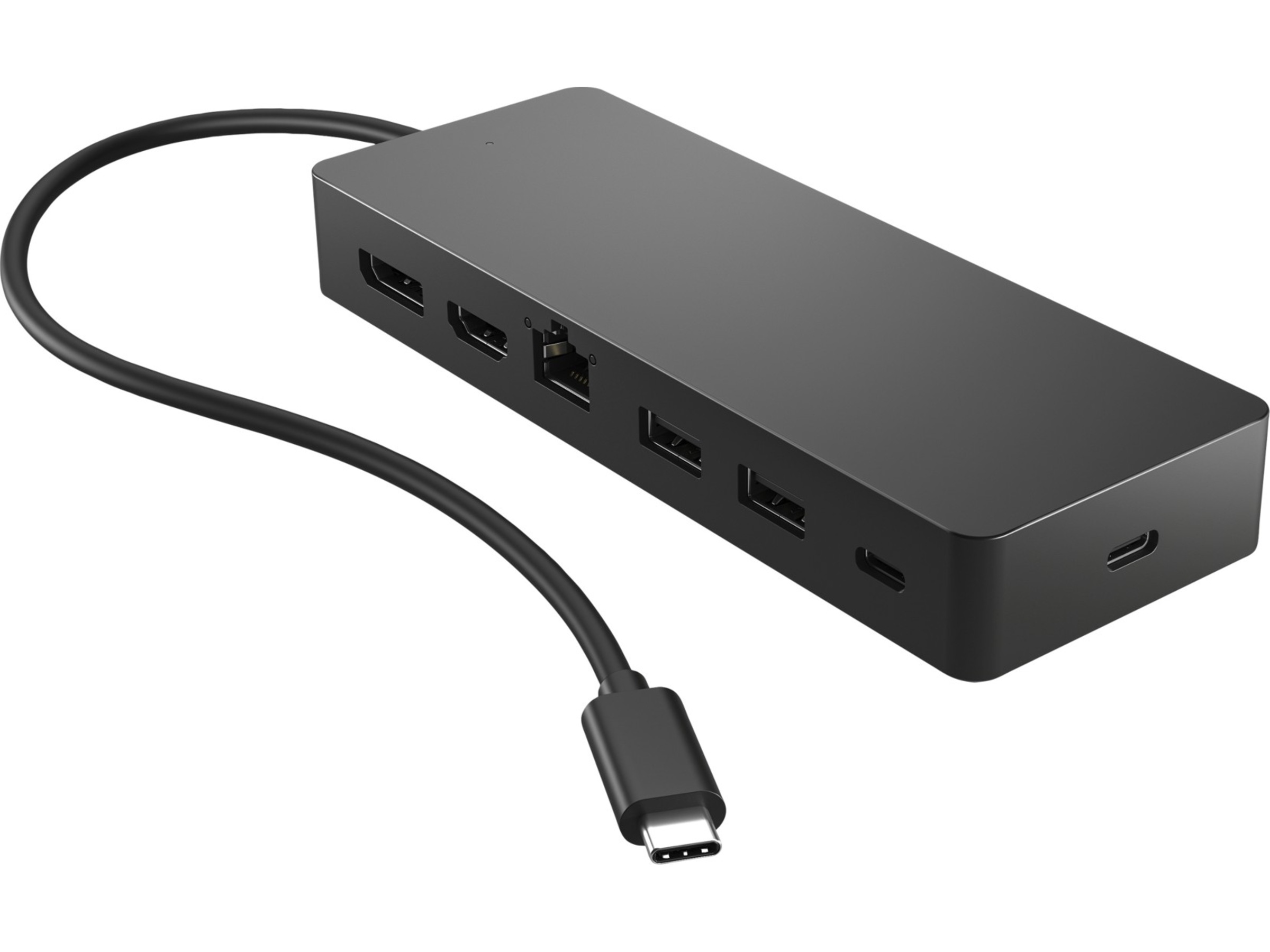 HP Universal USB-C Multiport Hub (svart) Dockningsstation och USB-hub