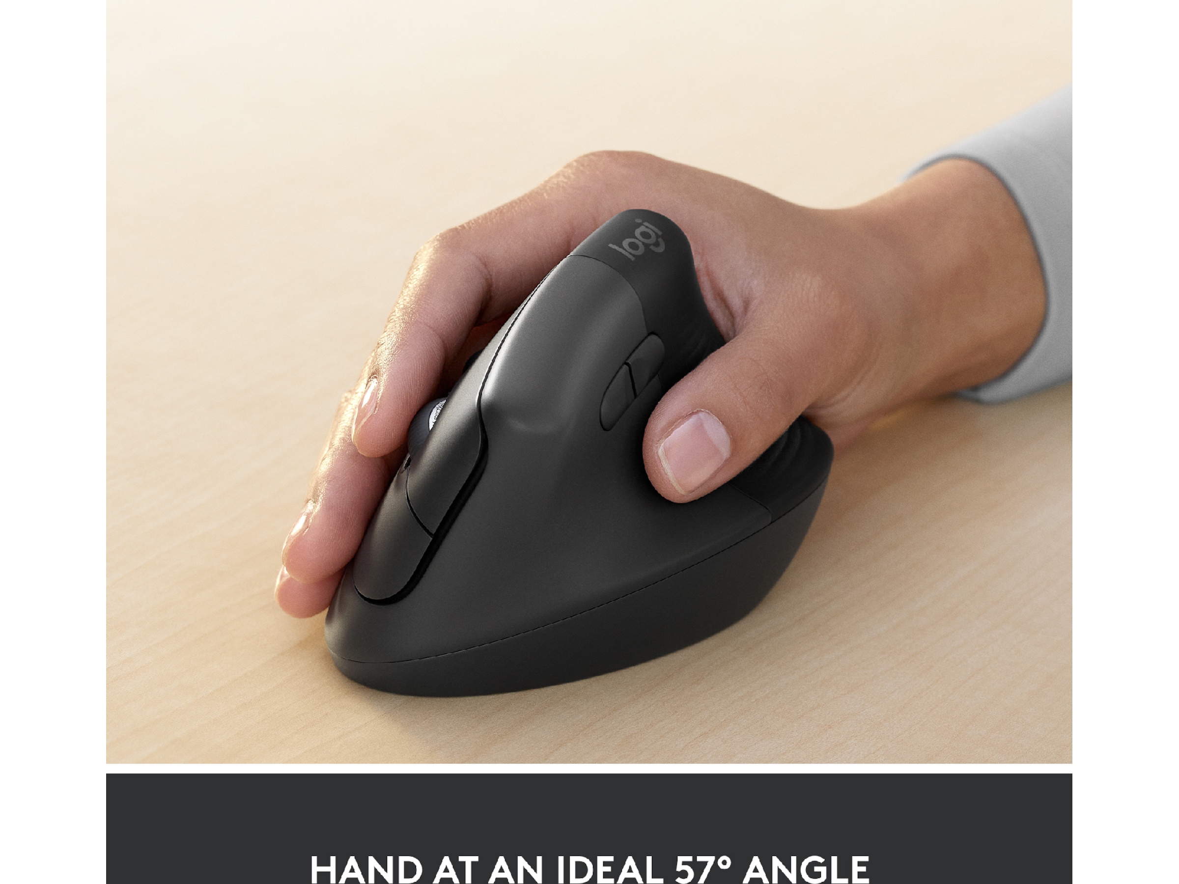 Logitech Lift Vertikal Business mus (graphite) Mus