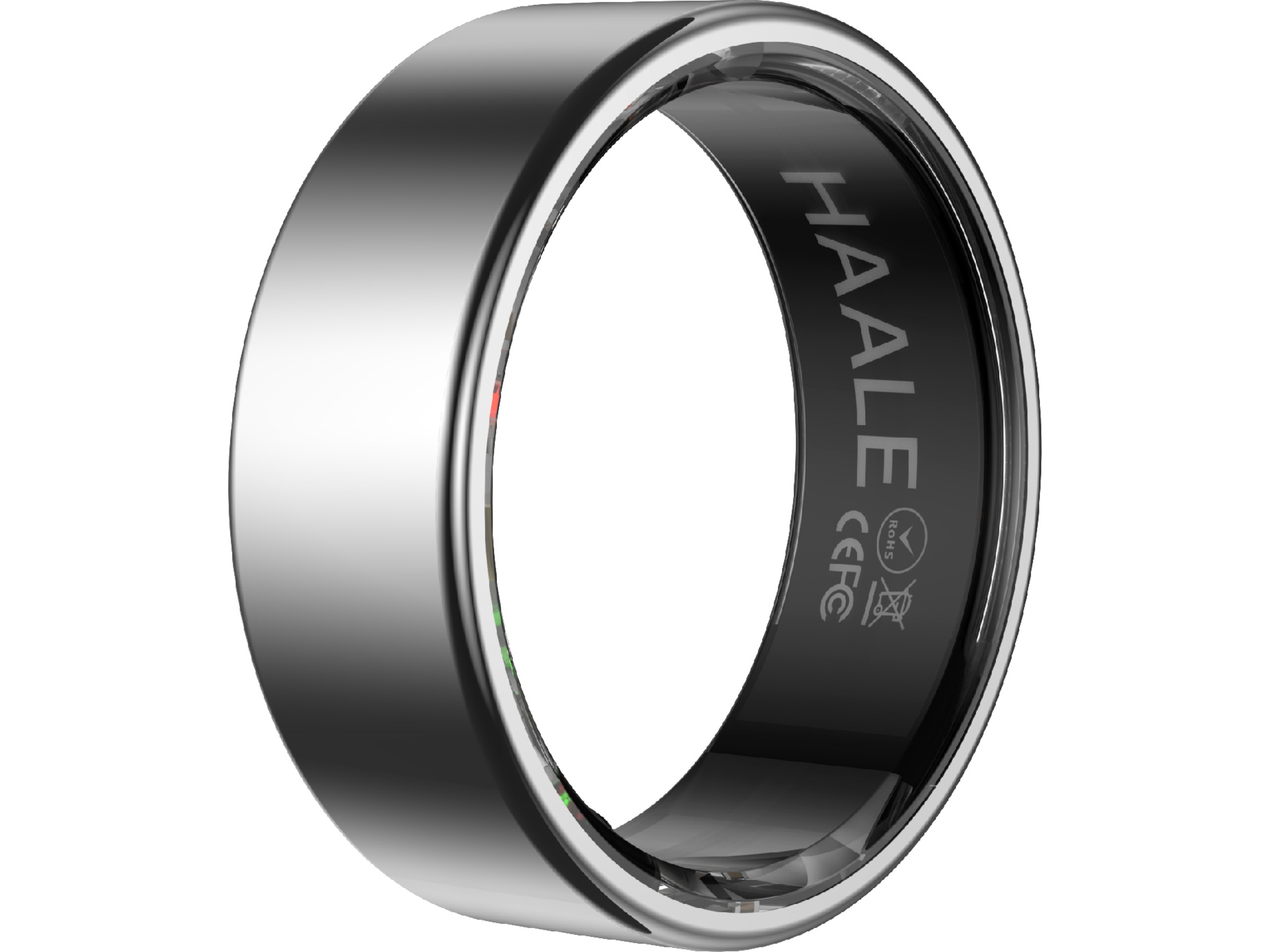 Haale II Smart Ring str. 10 (borstad silver) Smart ring