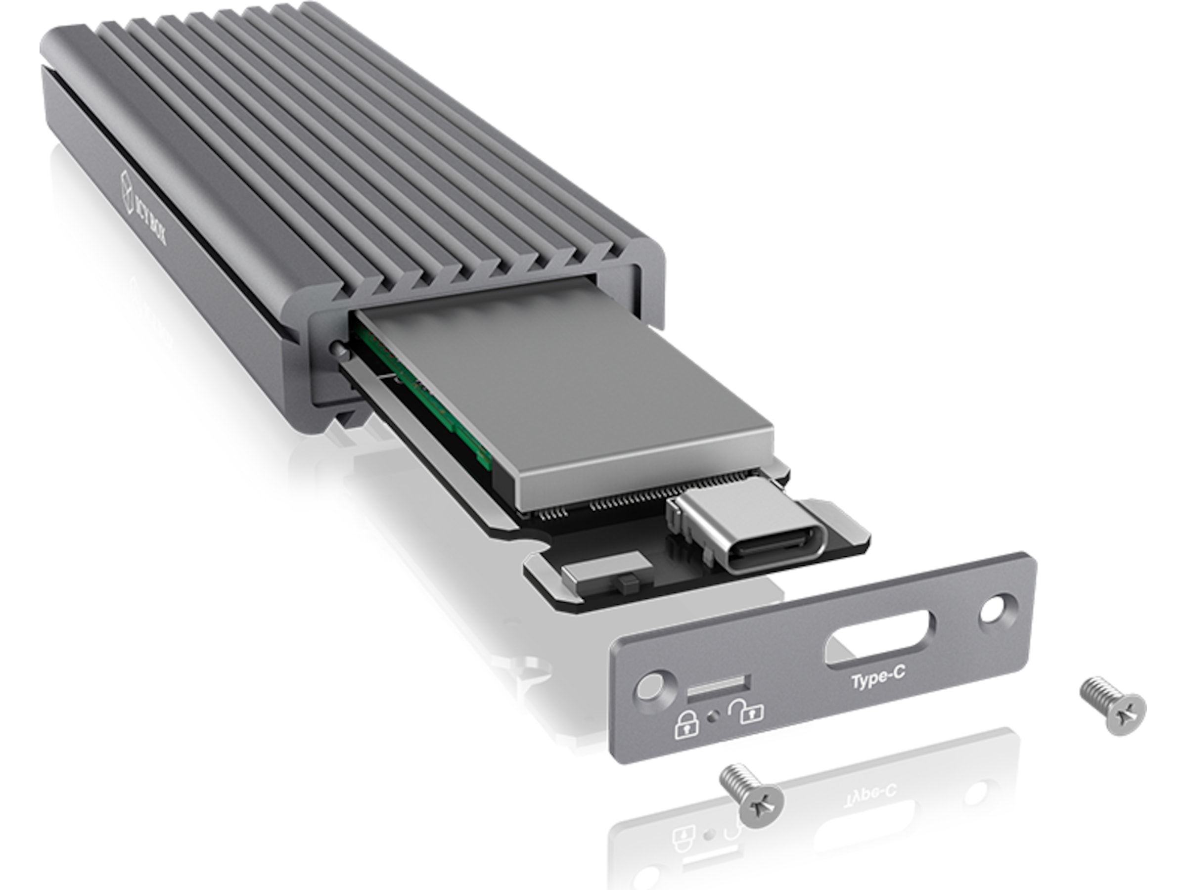 ICY BOX External Type-C enclosure for M.2 Hårddisk