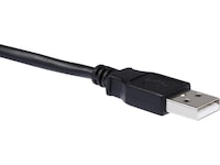 USB-A till USB Micro-B kabel 0,3m (svart) USB-kablar