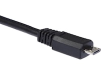 USB-A till USB Micro-B kabel 0,5m (svart) USB-kablar